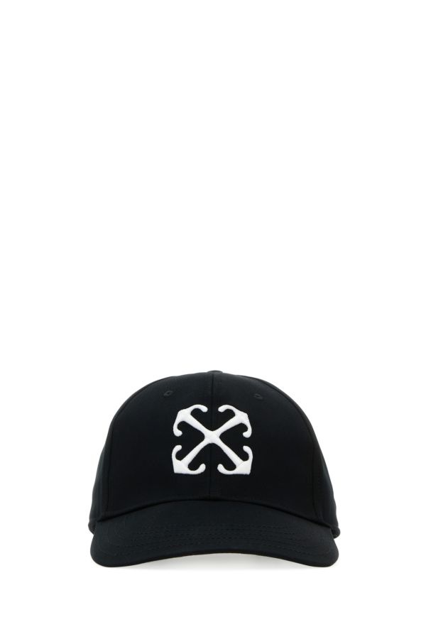 Black cotton baseball cap - 1