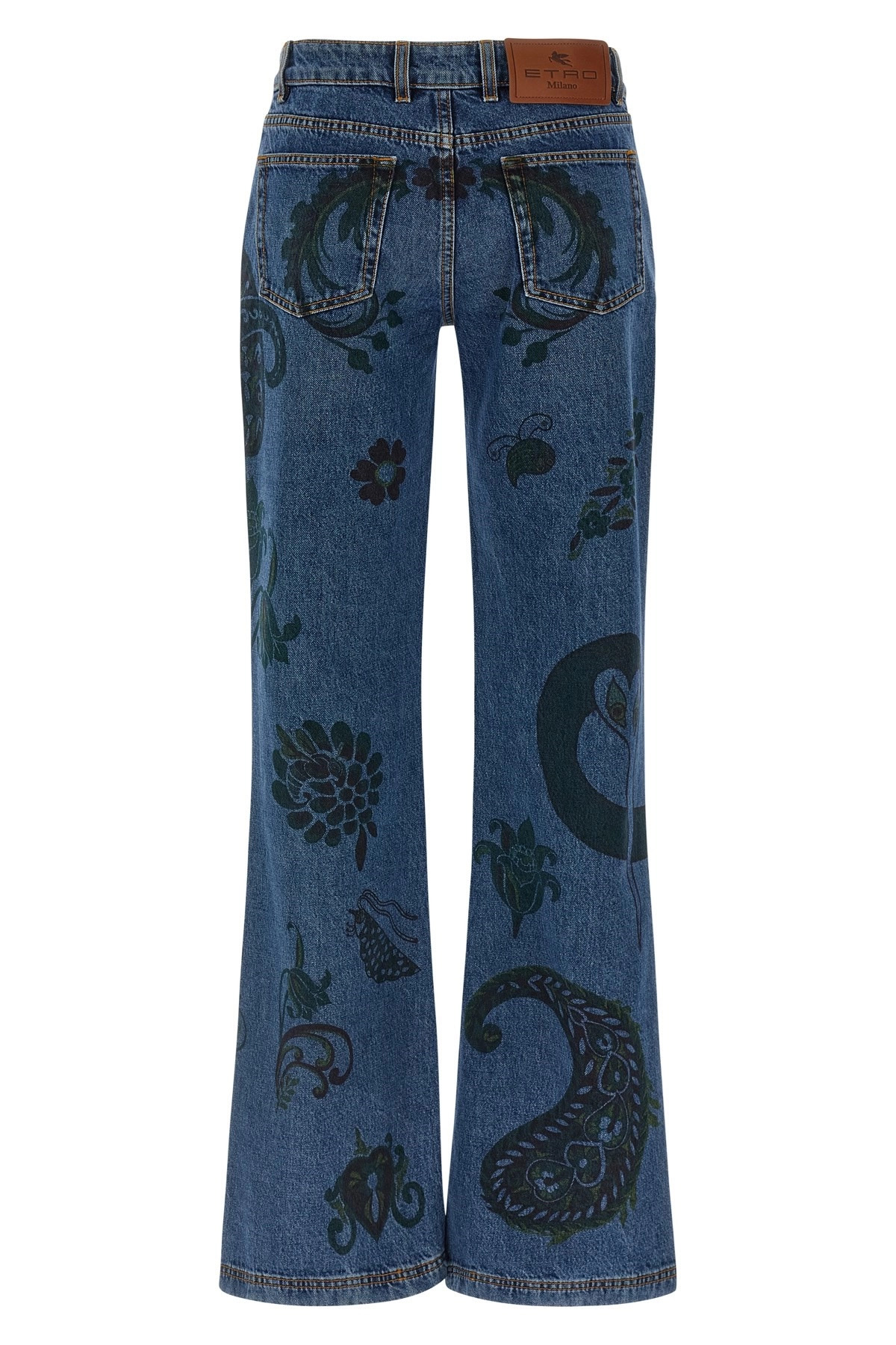 Paisley print jeans - 2