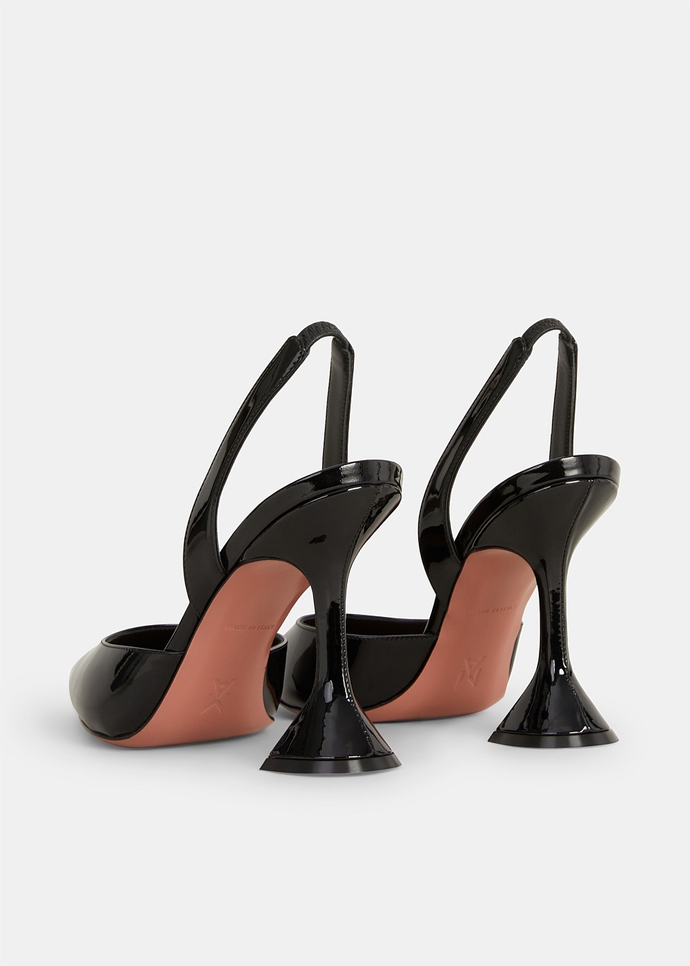 Black Patent Holli Slingback Heels - 3