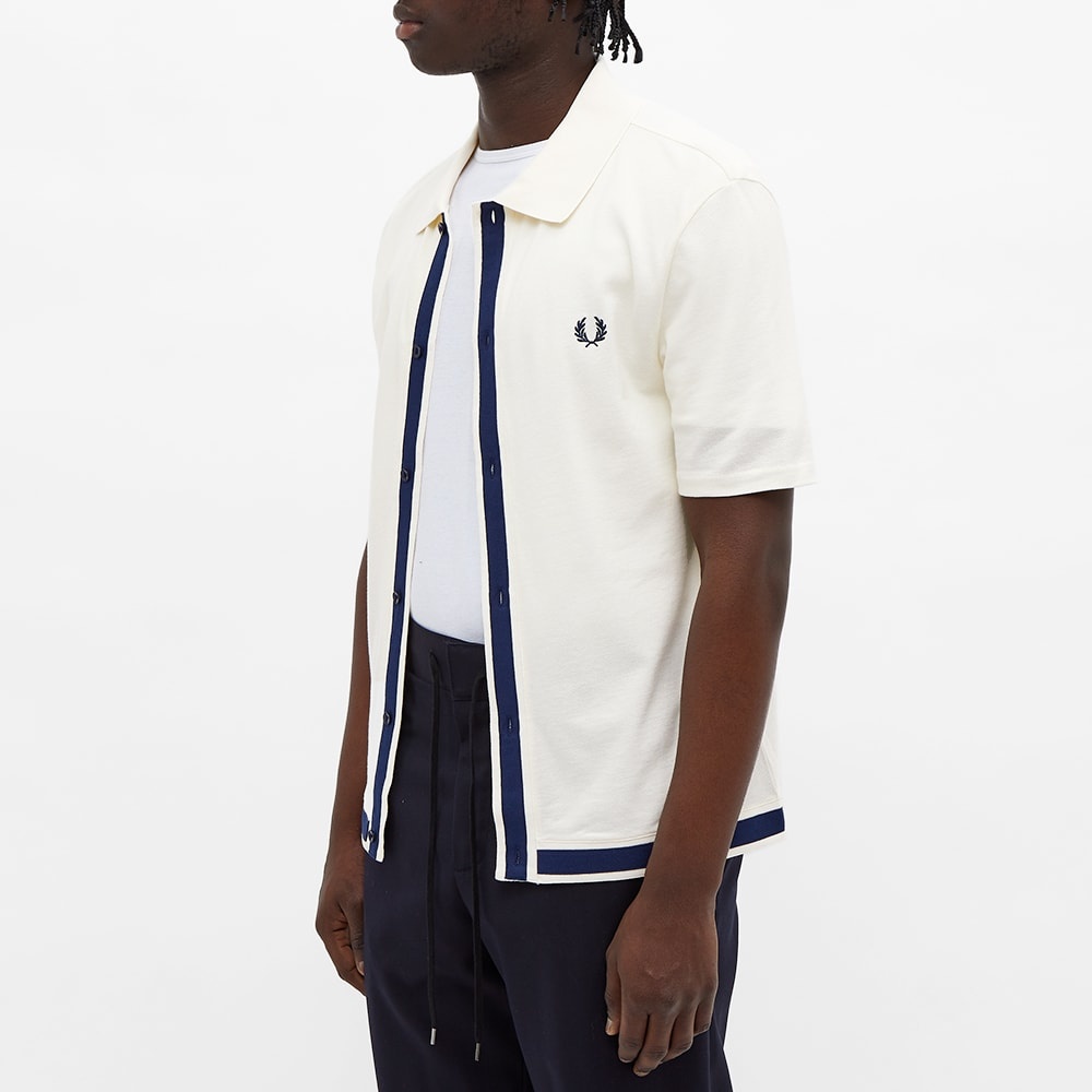 Fred Perry Pique Button Through Shirt - 4