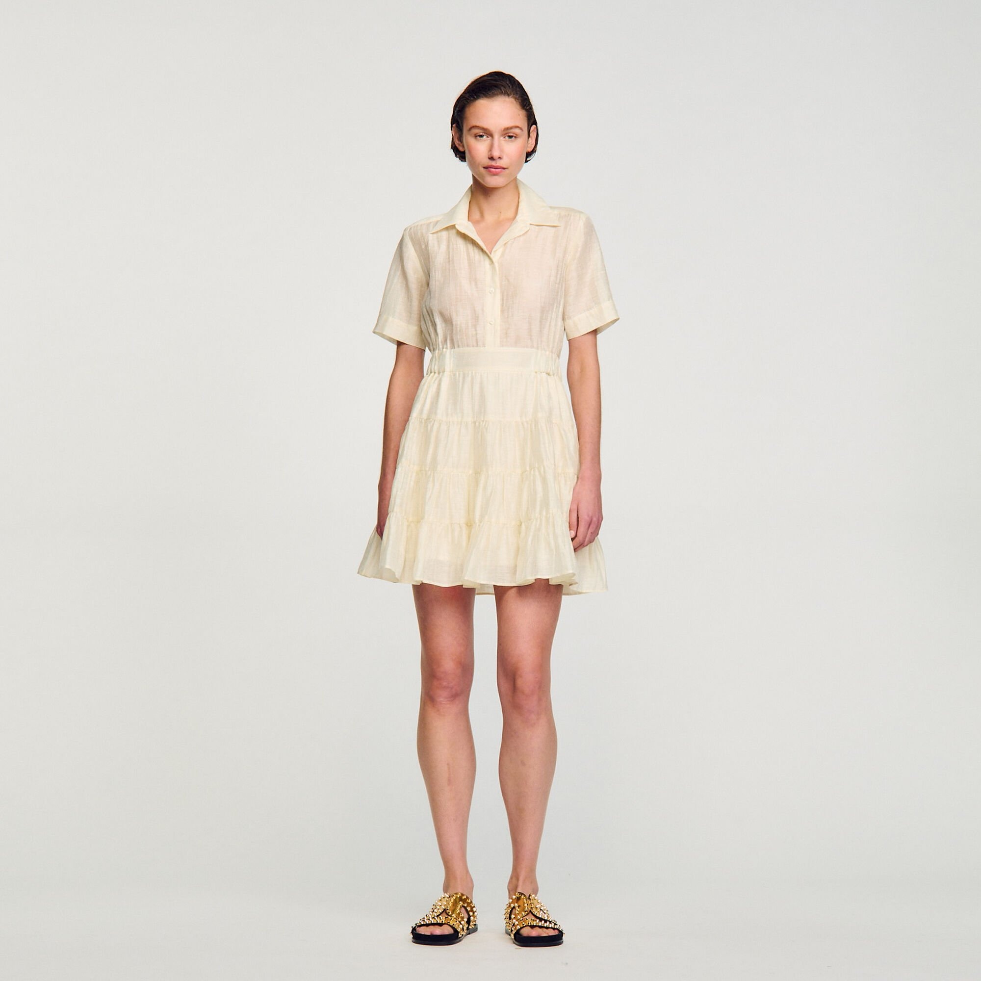 SHORT RUFFLED DRESS - 3
