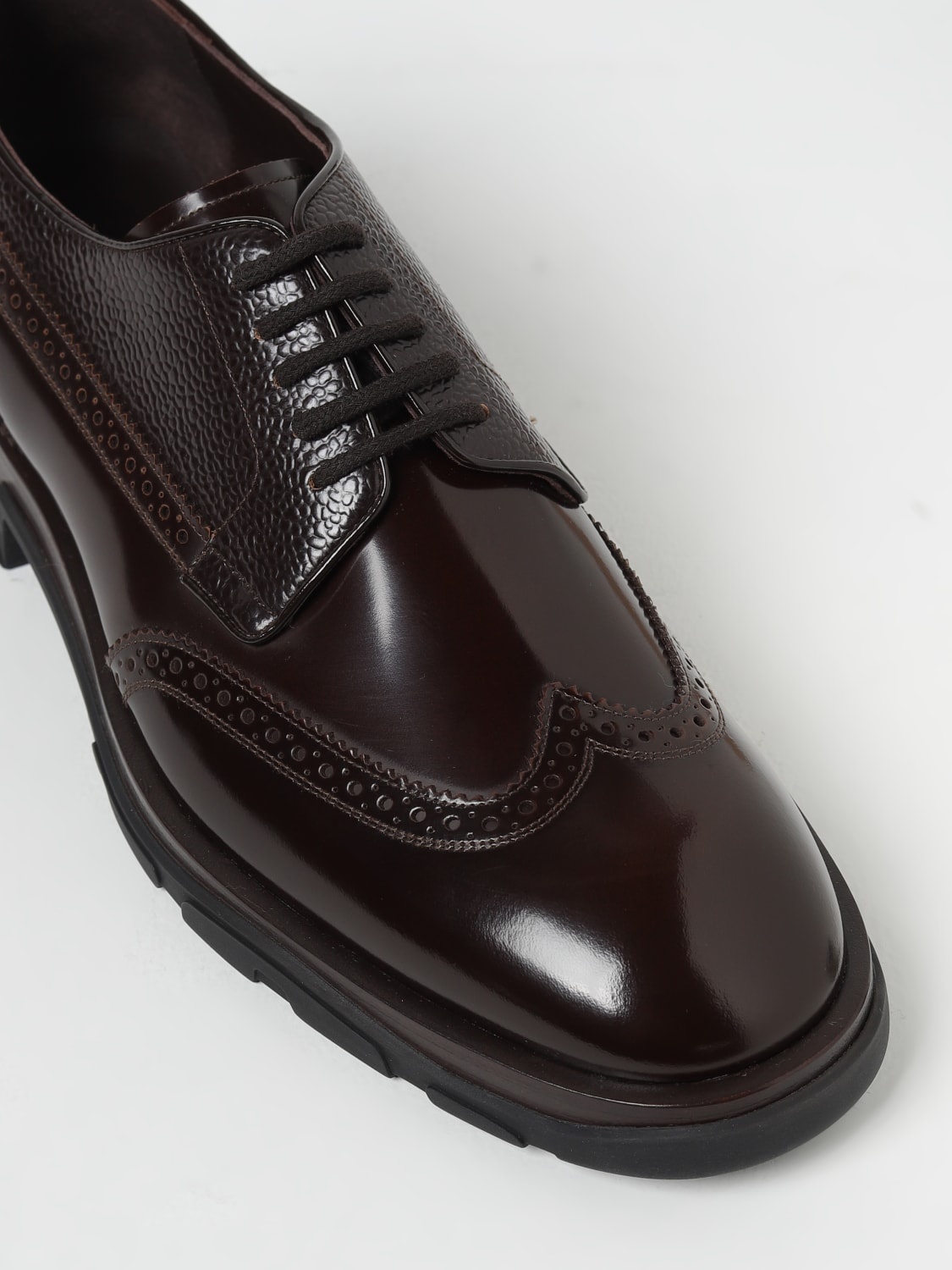 Alexander McQueen derby in brushed leather - 4