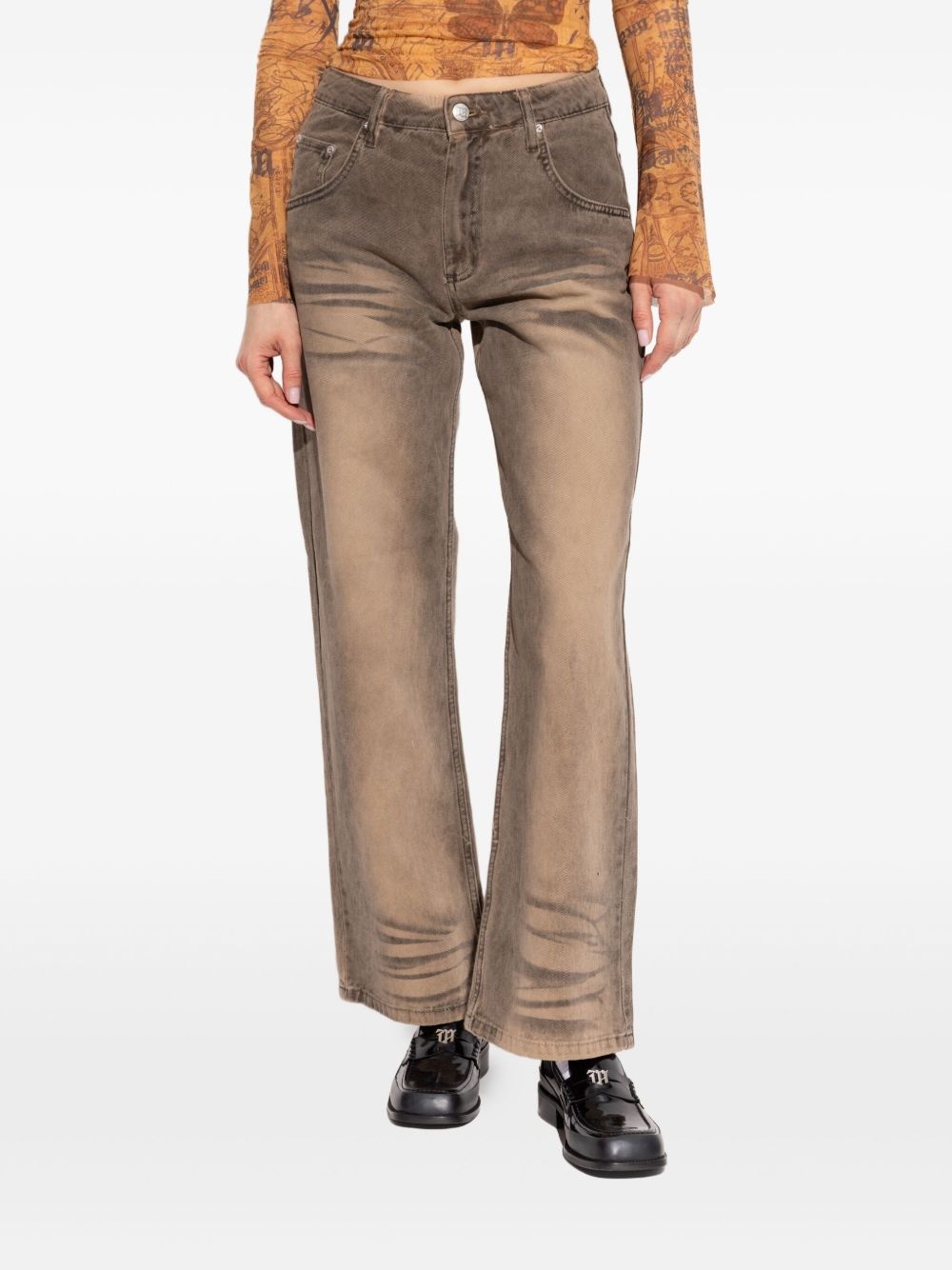 logo-patch jeans - 3