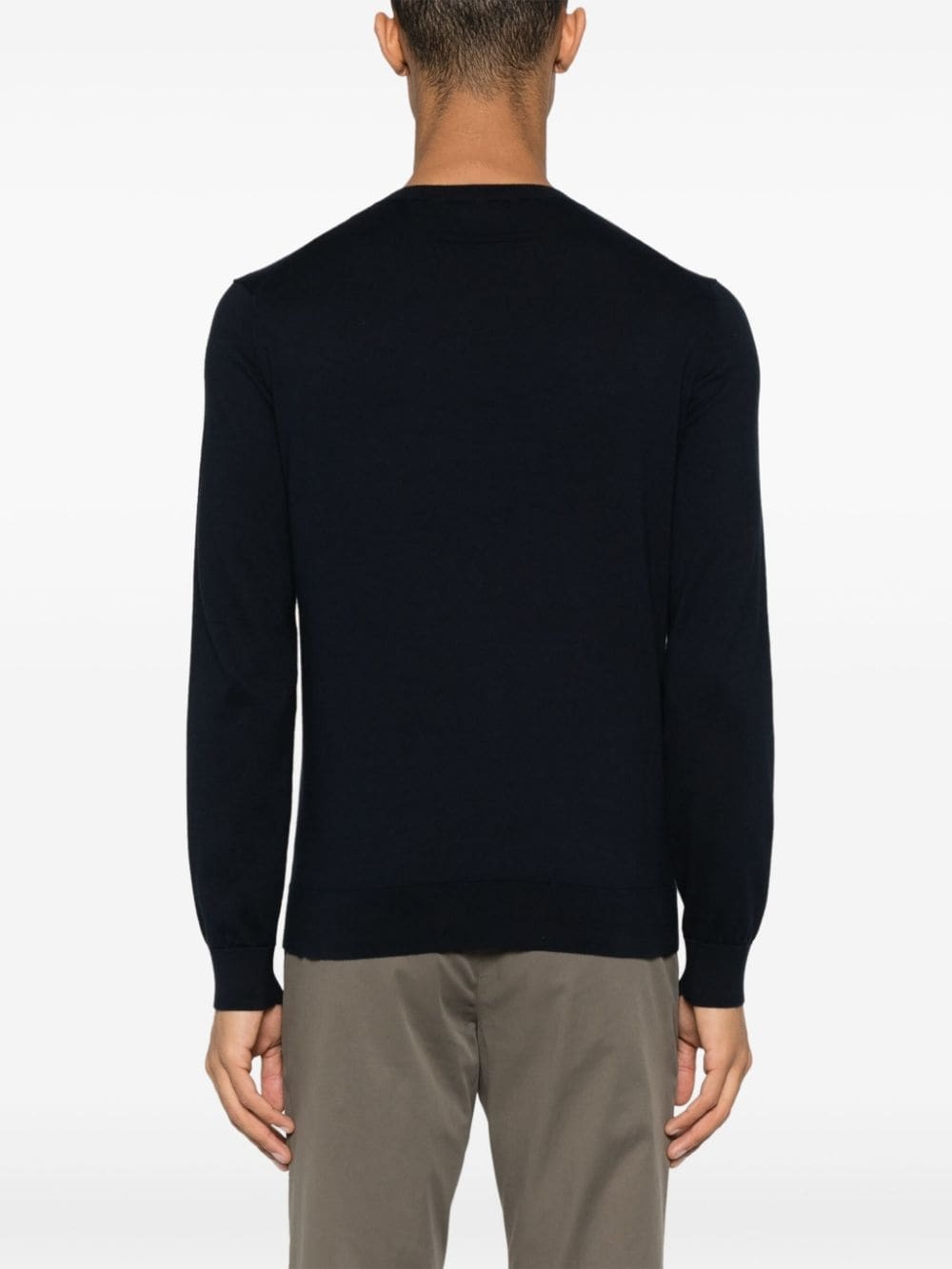 crew-neck cotton jumper - 4