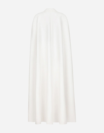Dolce & Gabbana Double-breasted wool cape outlook