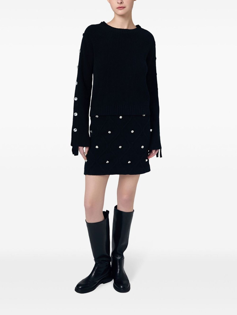 Ports 1961 Alpine-Inspired crystal knit skirt outlook