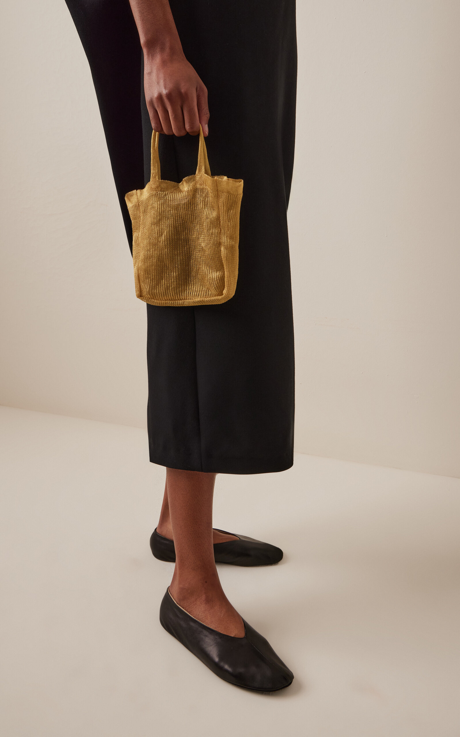 Imogen Knit Mini Tote Bag gold - 3