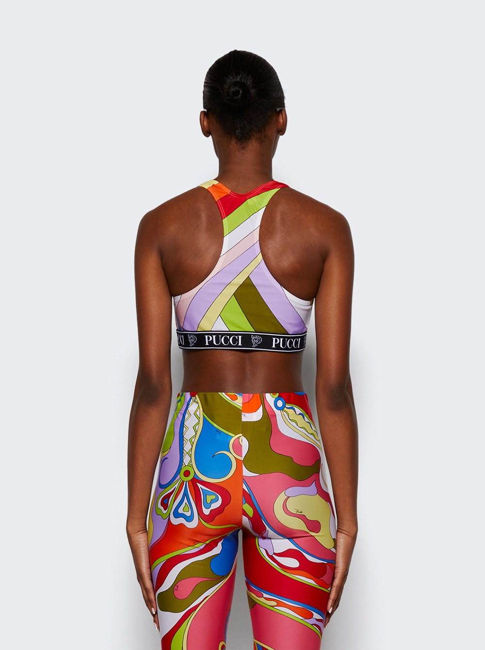 Abstract-print Bra Top Multicolor - 5