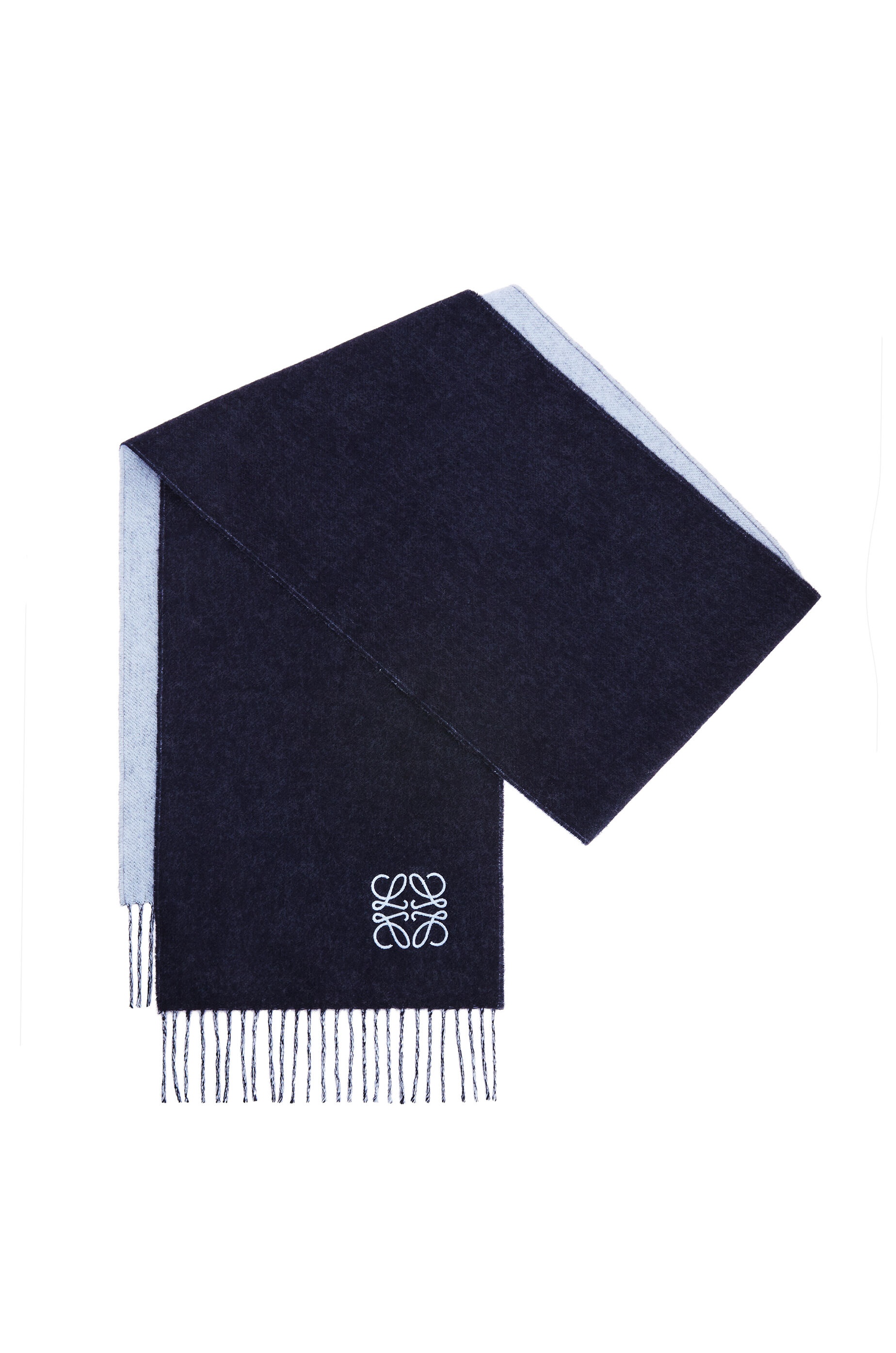 Bicolour scarf in wool and cashmere - 3