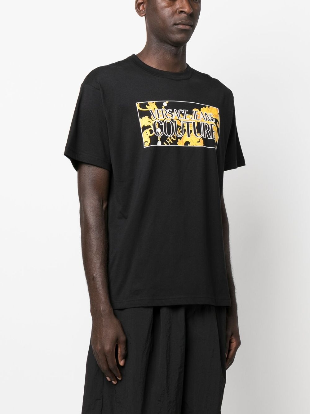 logo-print cotton T-shirt - 3