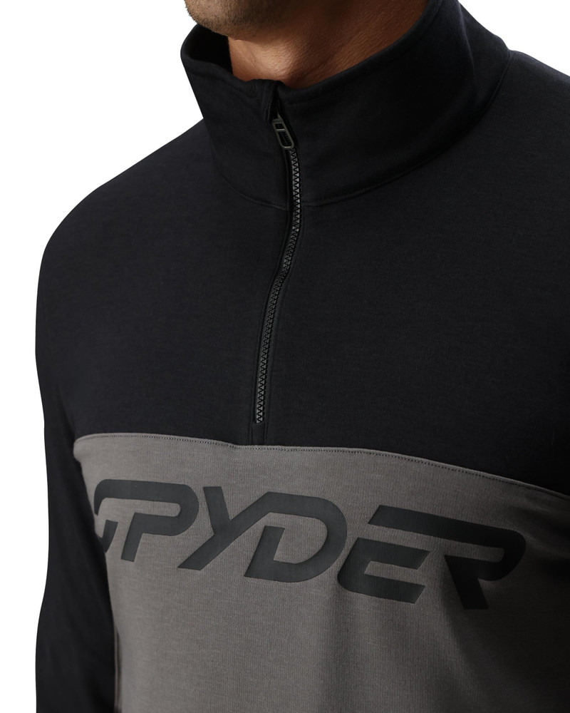 SPYDER Mens Speed Fleece Half Zip Jacket- Storm outlook