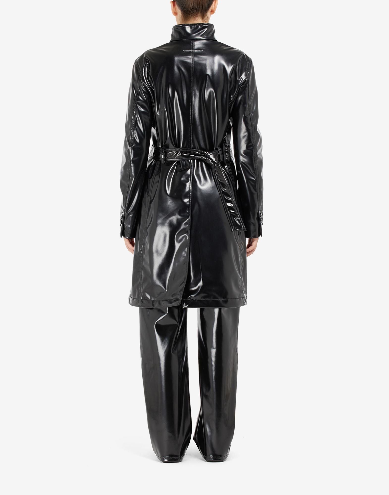 High-neck trench coat - 4