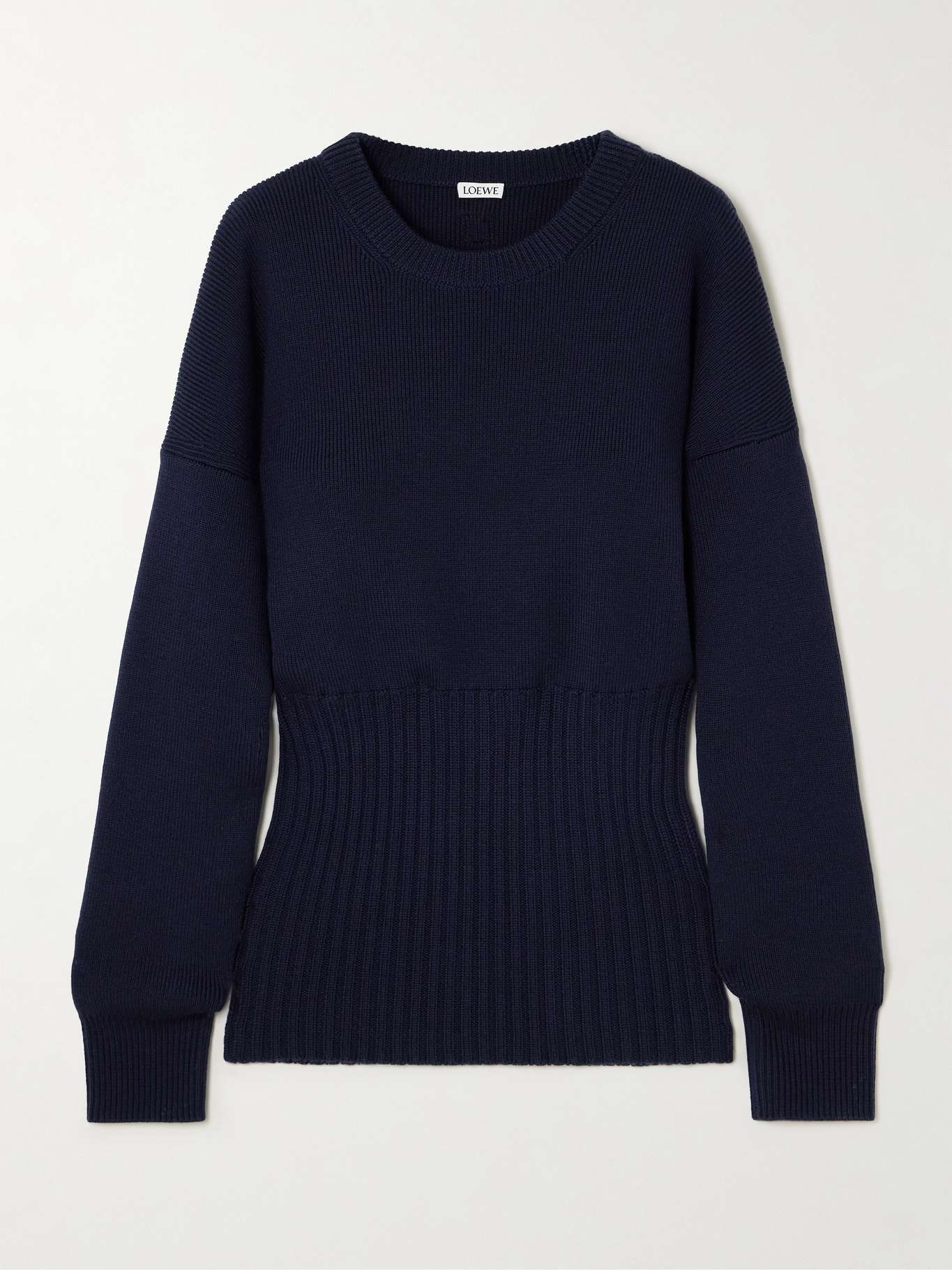 Ribbed wool sweater - 1