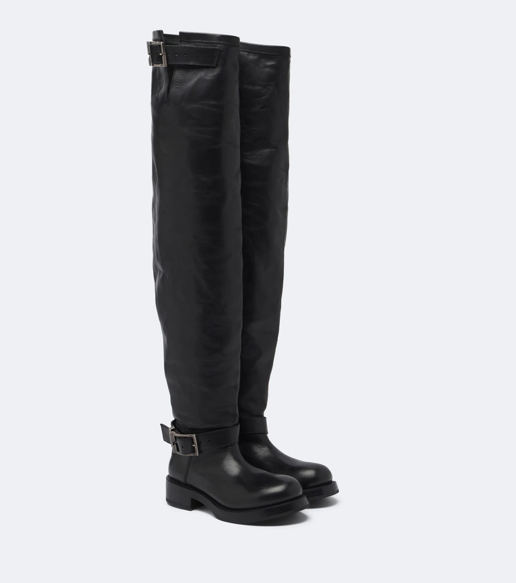 Leather over-the-knee boots - 1