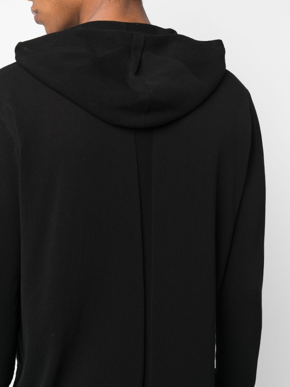 organic-cotton fine-knit hoodie - 5