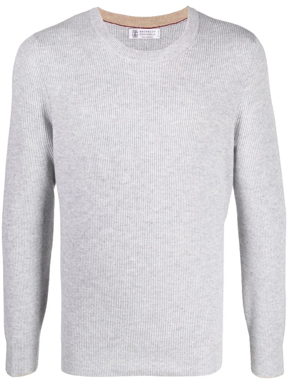 ribbed-knit cashmere jumper - 1