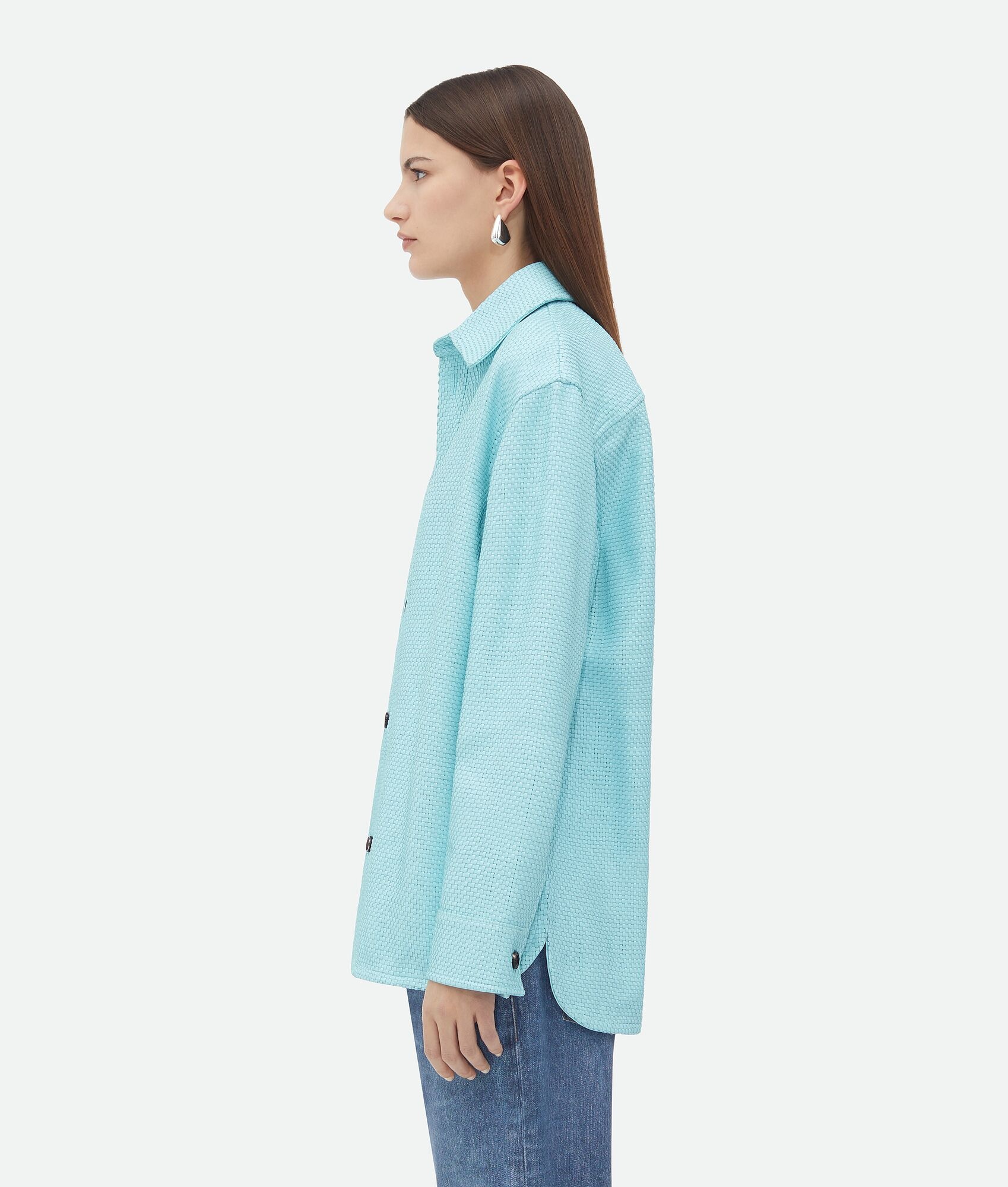 Mini Intrecciato Leather Shirt - 2
