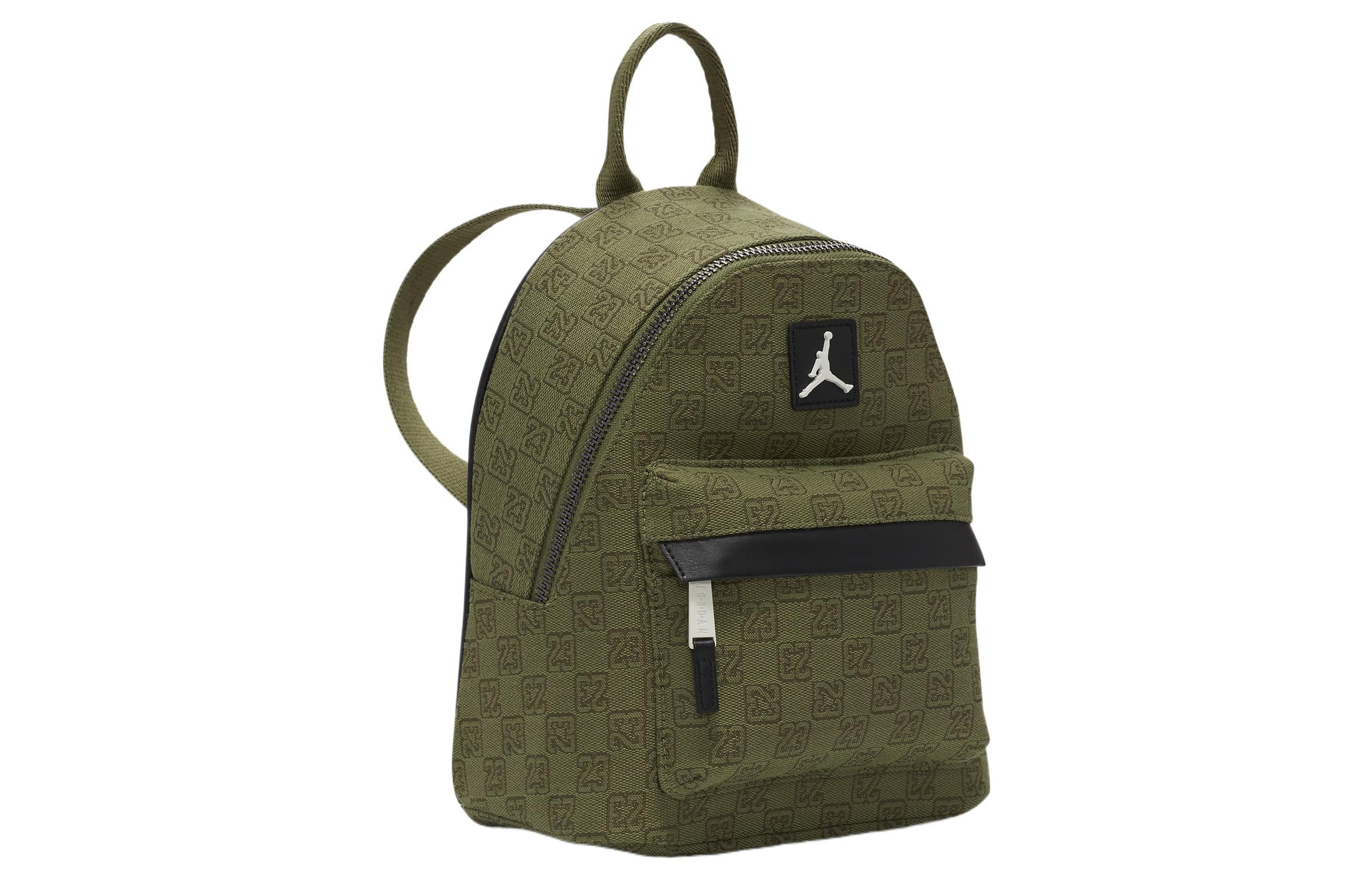 Air Jordan Monogram Mini Backpack 'Olive Green' 7A0761-EF9 - 3