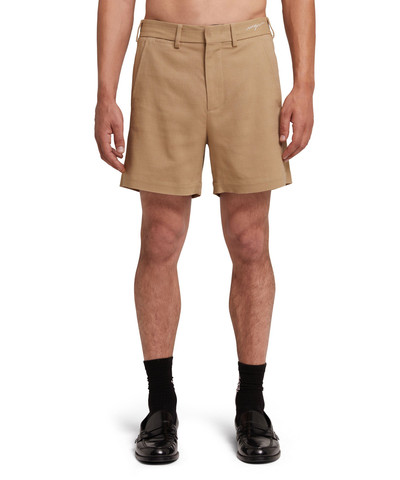 MSGM Flamed viscose canvas shorts outlook