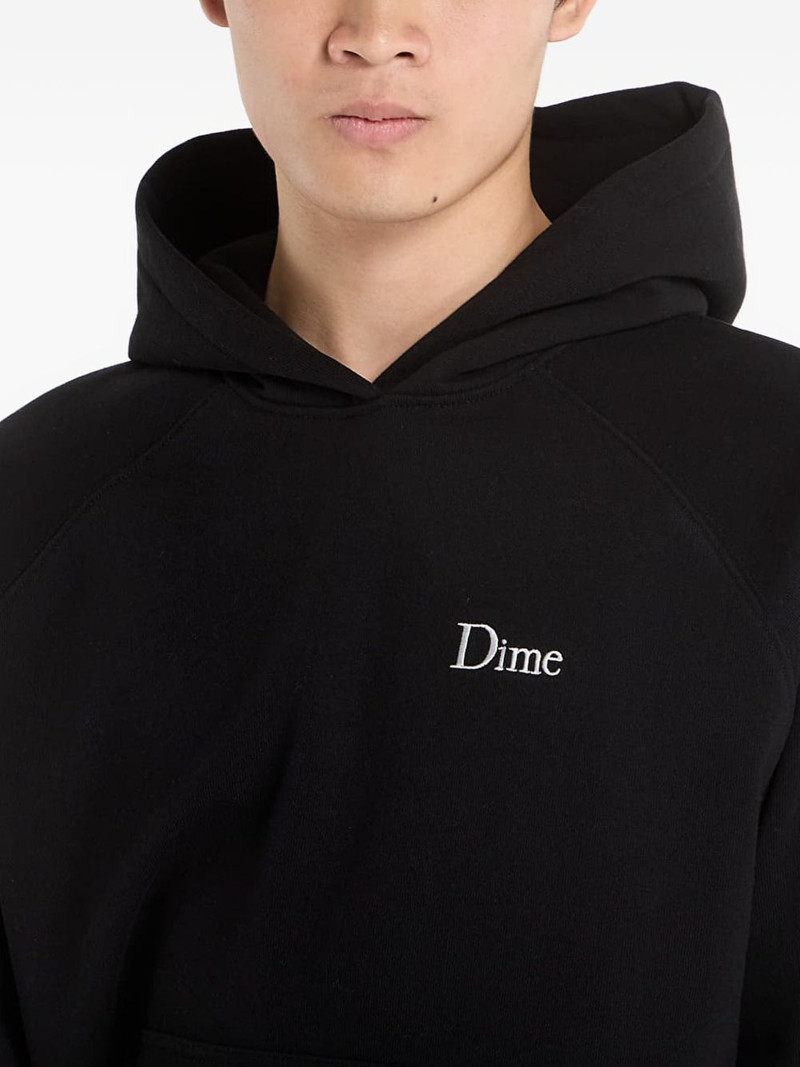 Dime logo-detail hoodie outlook