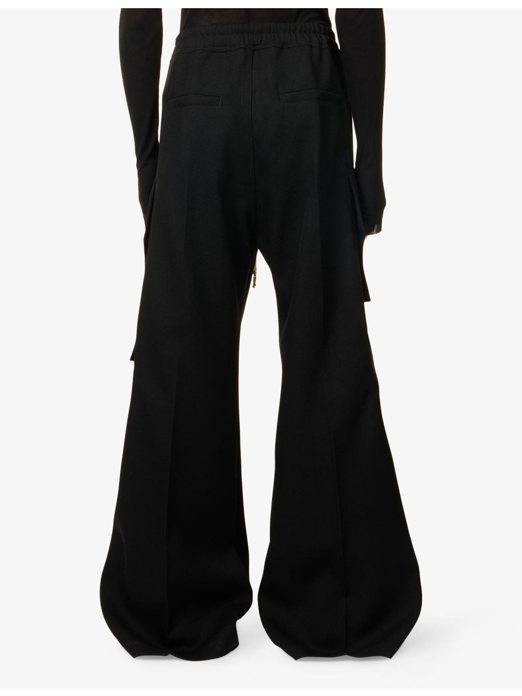 Bela Wide-Leg Wool Cargo Trousers - 4