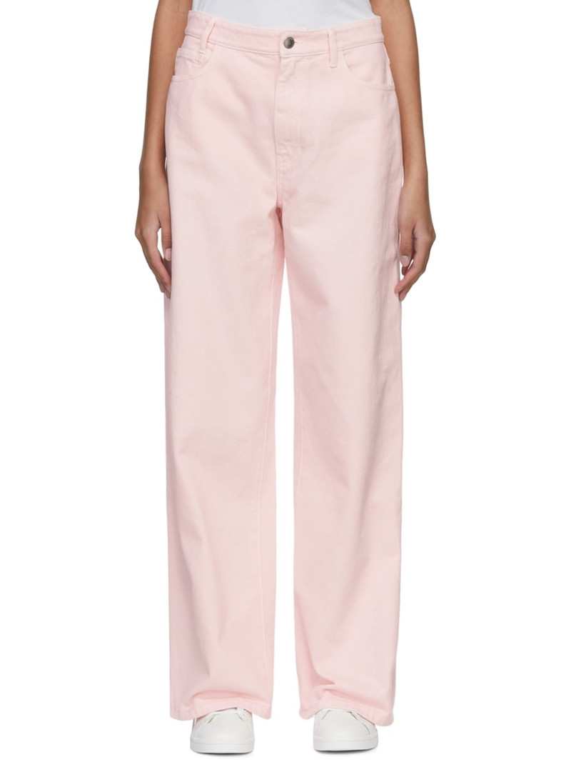 Pink Wide-Fit Jeans - 1