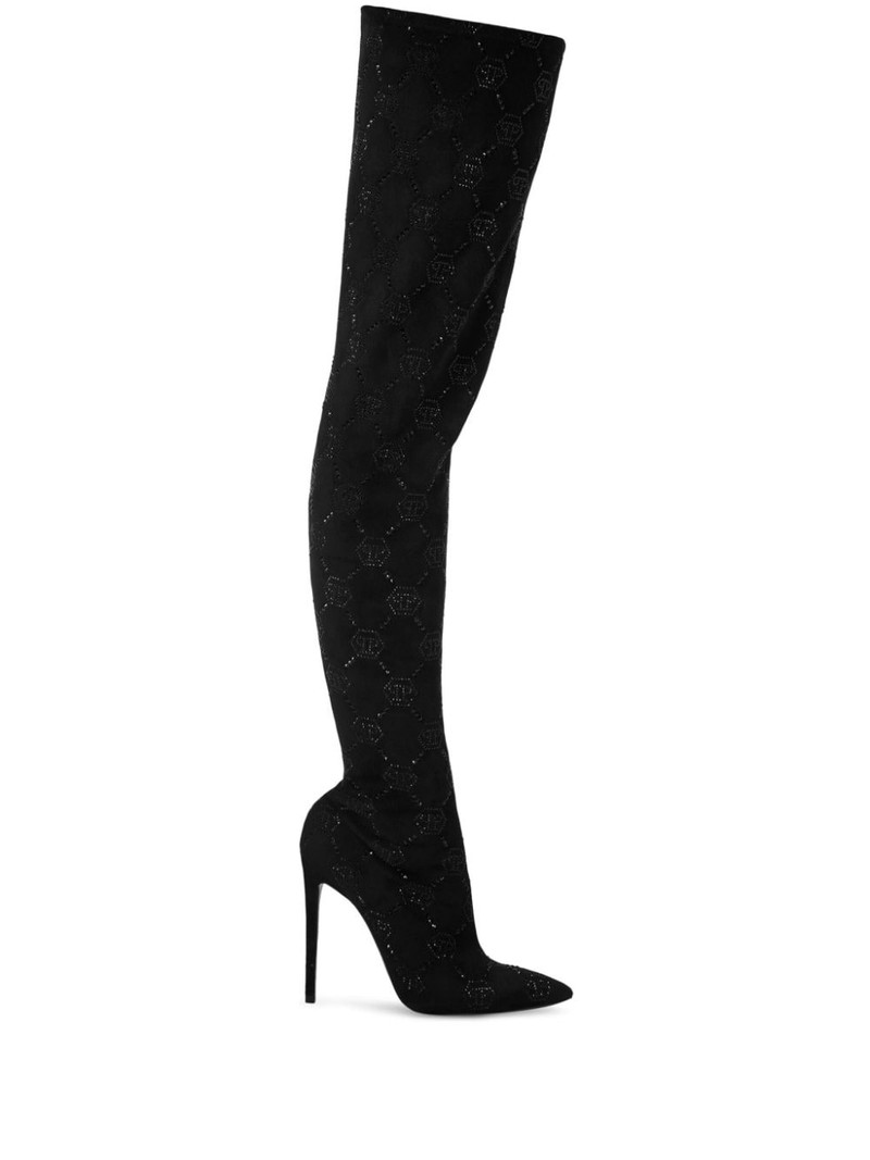 120mm monogram-pattern boots 1