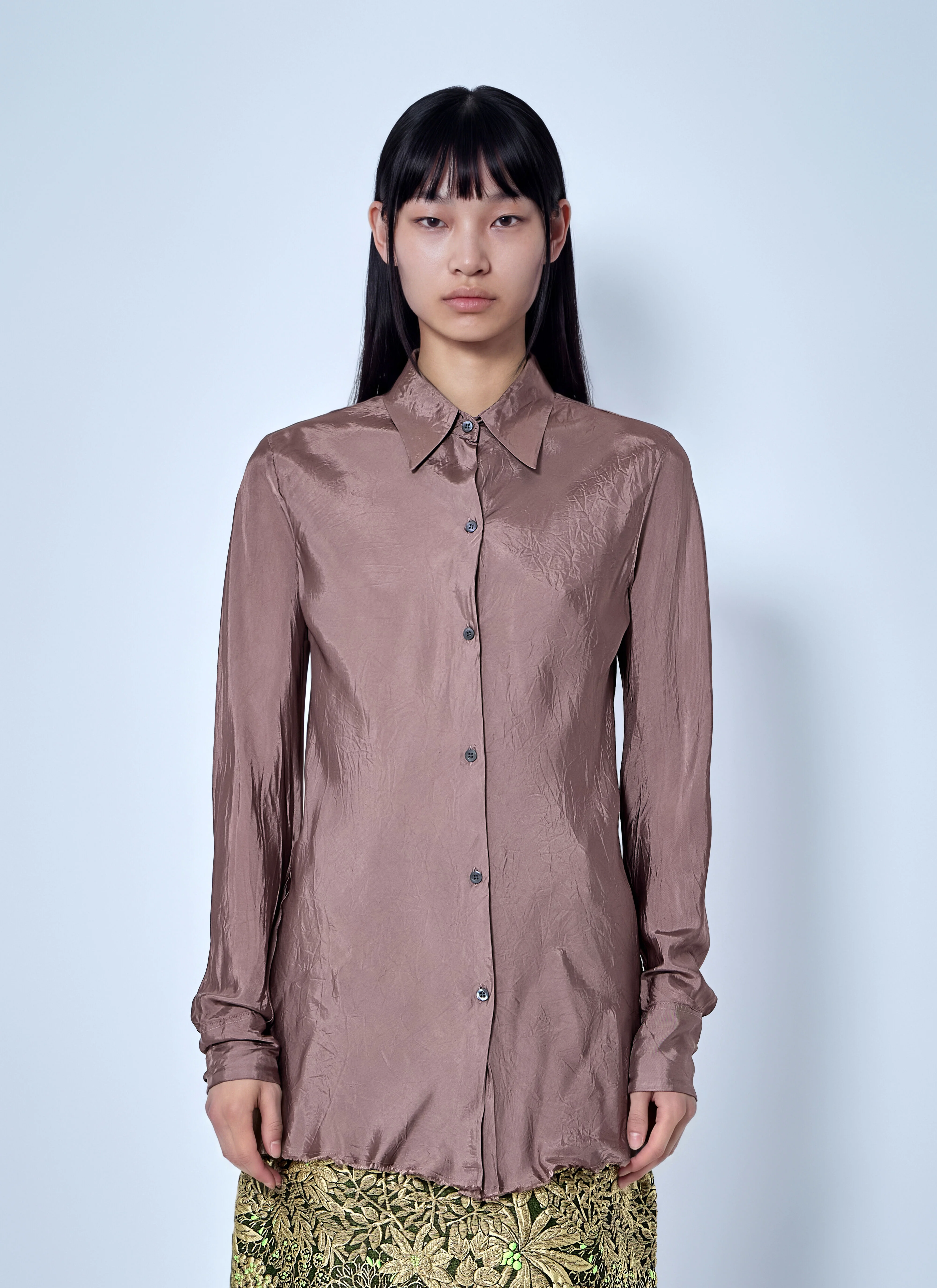 Calima Fitted Viscose Shirt - 1