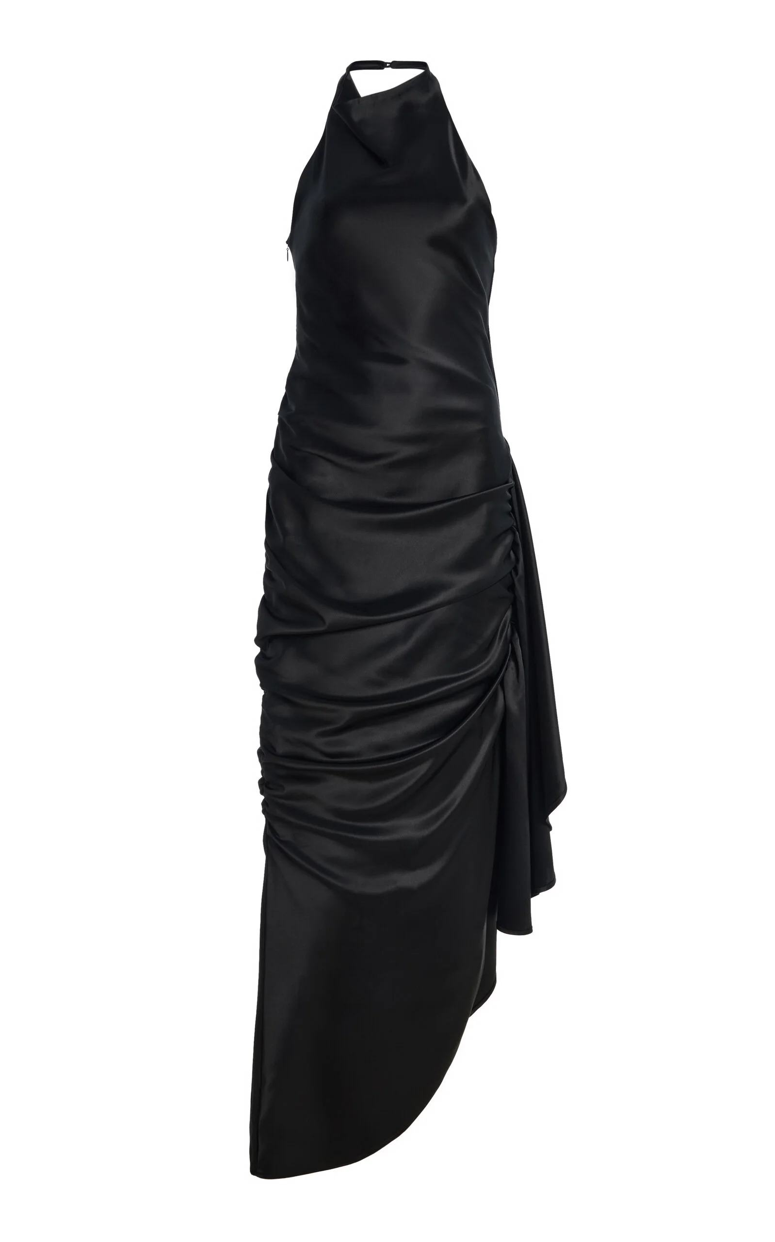 Mase Ruched Satin Maxi Dress - 1