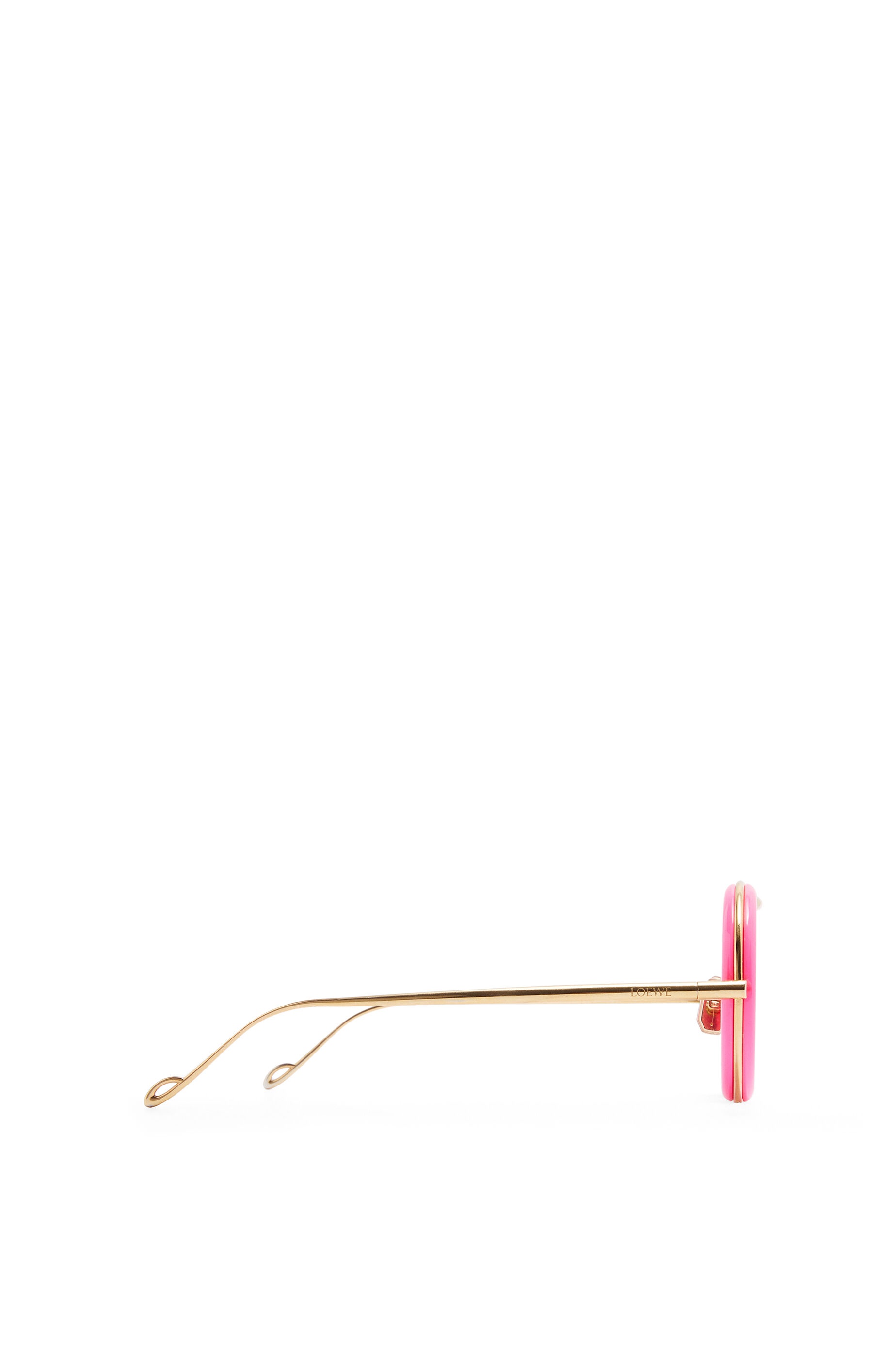 Round sunglasses in acetate and metal - 4