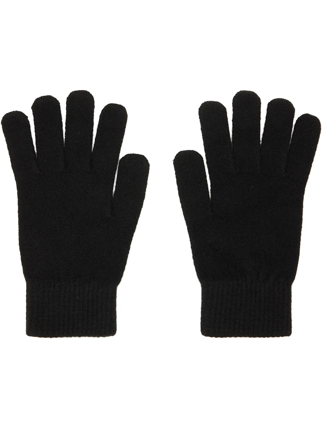 Black Cashmere Gloves - 1