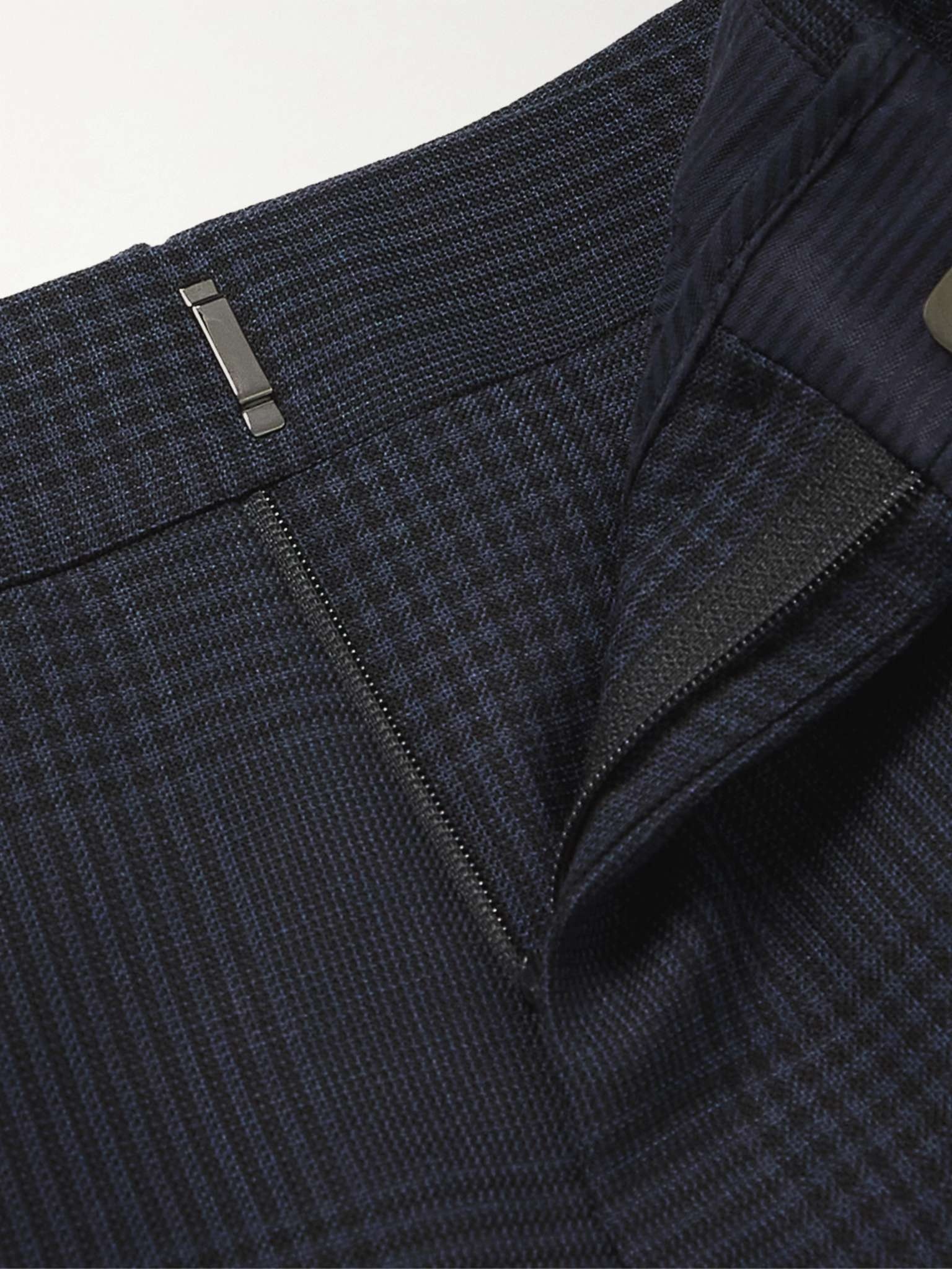 Shelton Slim-Fit Prince of Wales Checked Wool and Silk-Blend Suit Trousers - 3