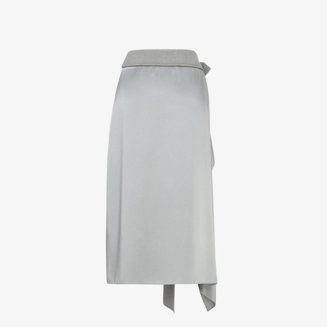 FENDI Viscose Satin Draped Skirt | italist | REVERSIBLE