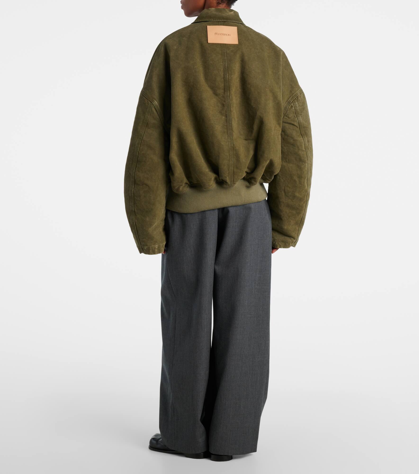 Oversized cotton bomber jacket - 3