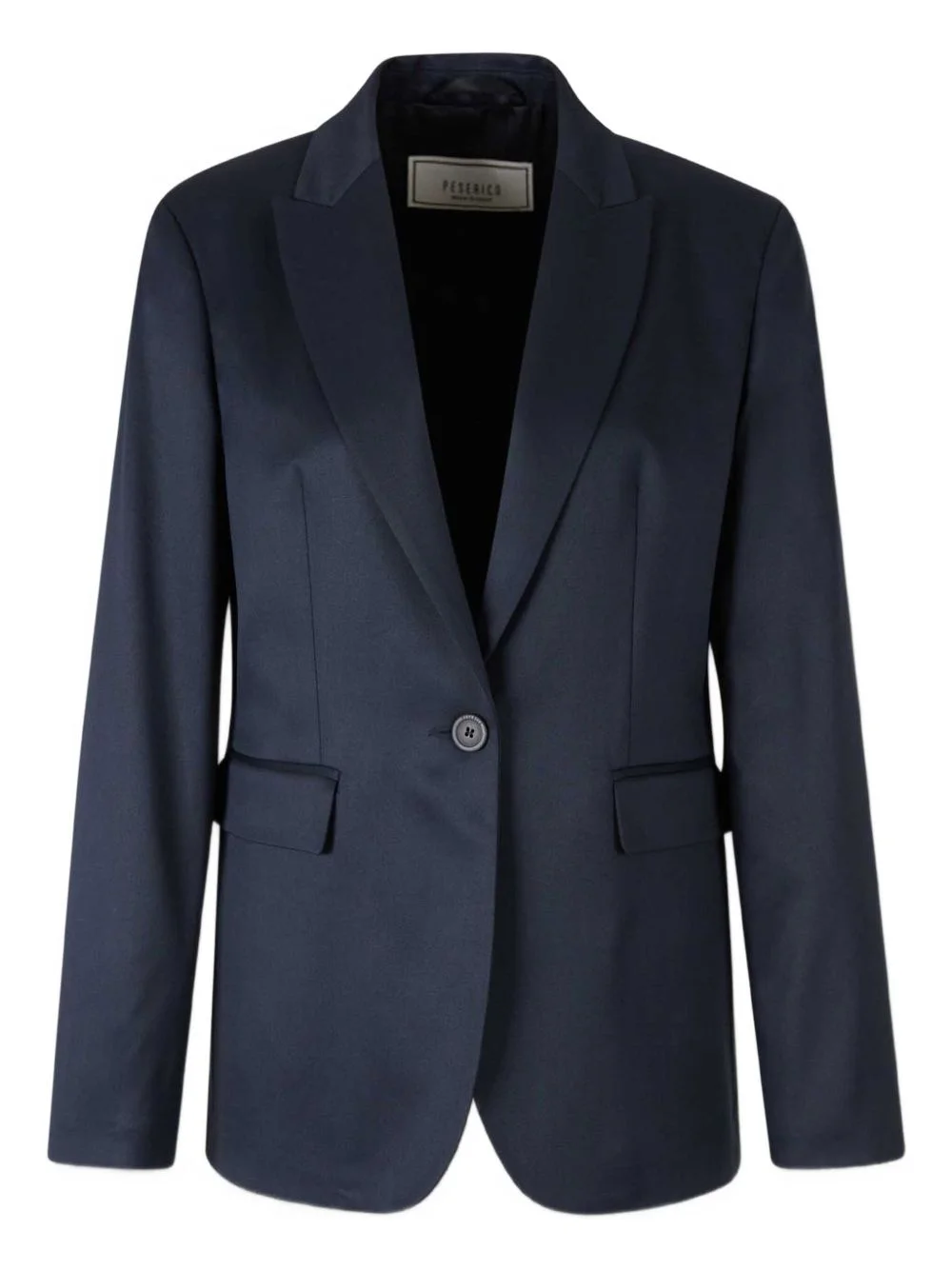 peak-lapel flap-pocket blazer - 1