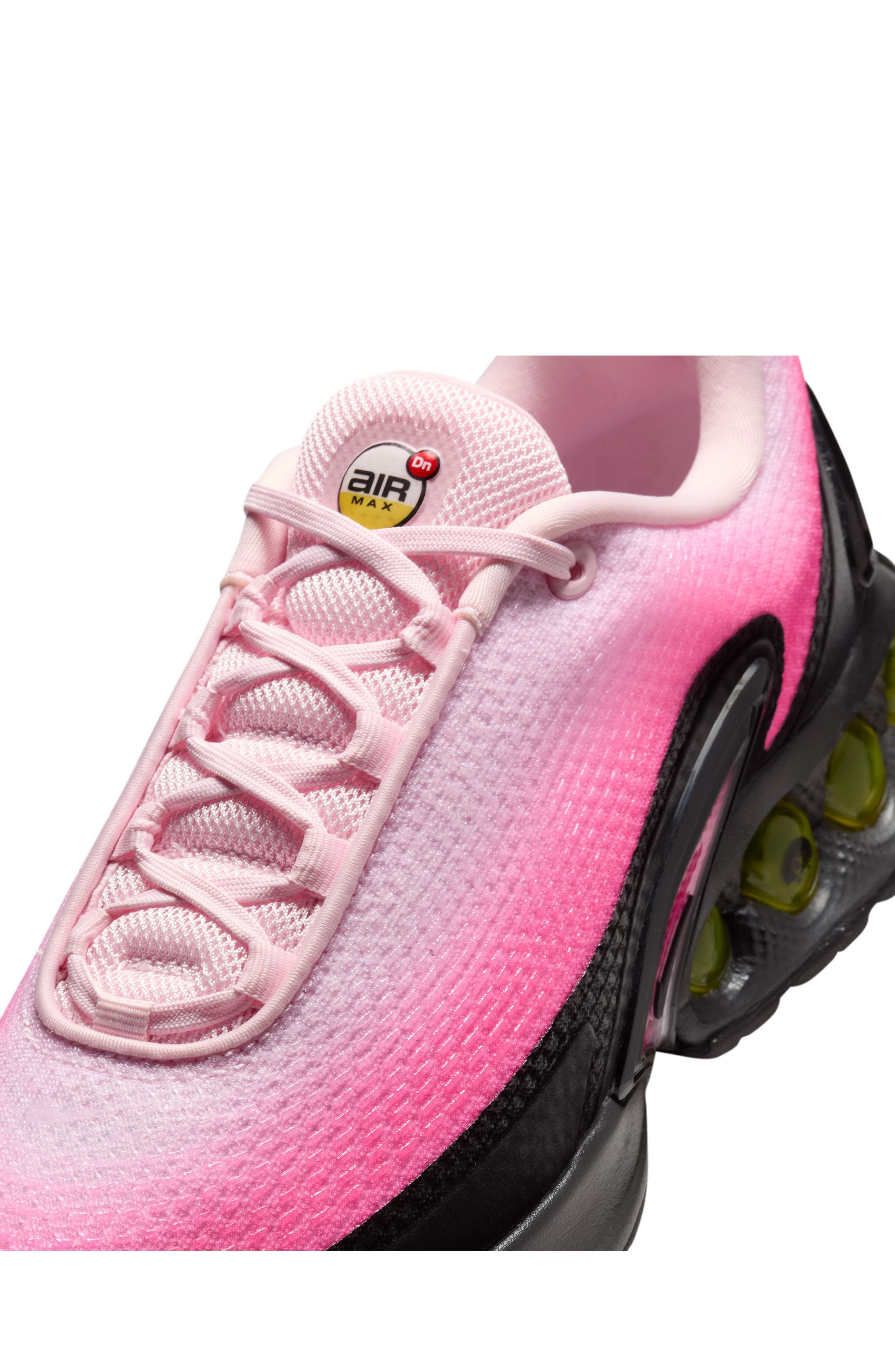 Nike Air Max Dn Premium Sneaker (Women in Pink/Black/Pink/Citron at Nordstrom - 7