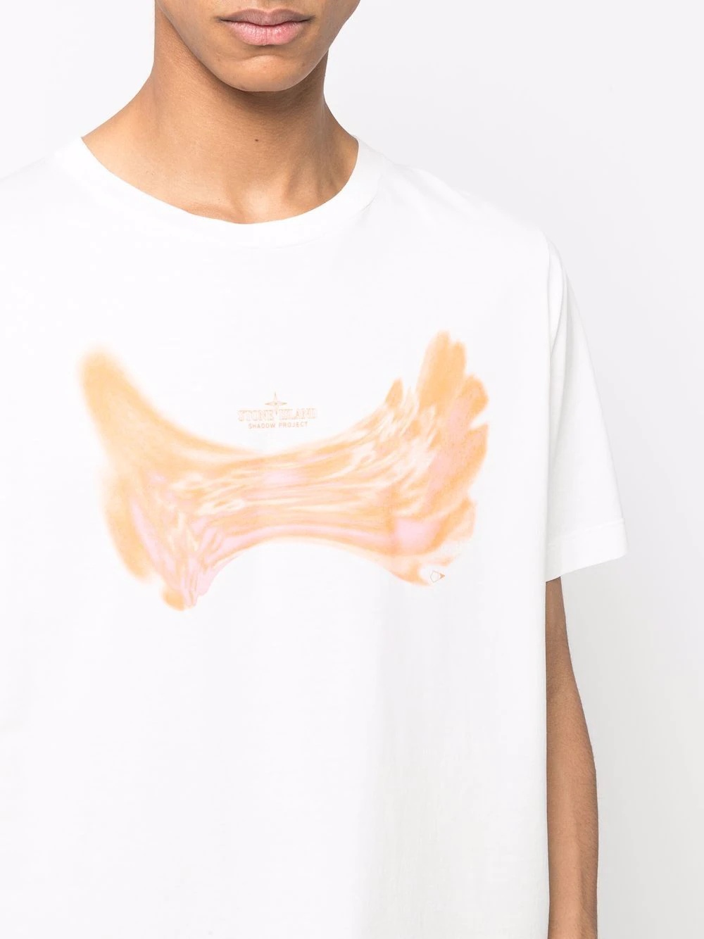 abstract-print T-shirt - 5