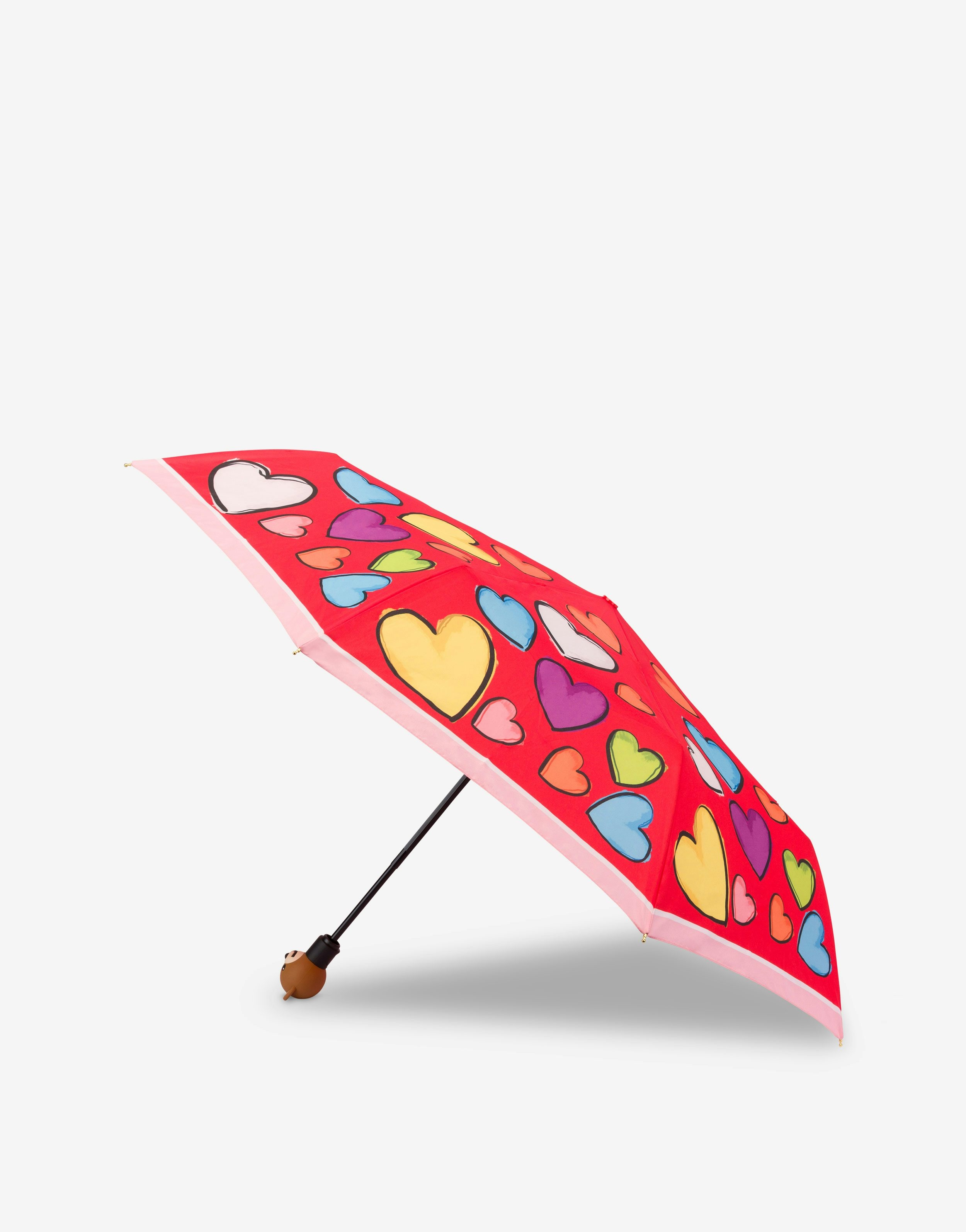 OPEN/CLOSE UMBRELLA WITH MULTICOLOR HEARTS 2