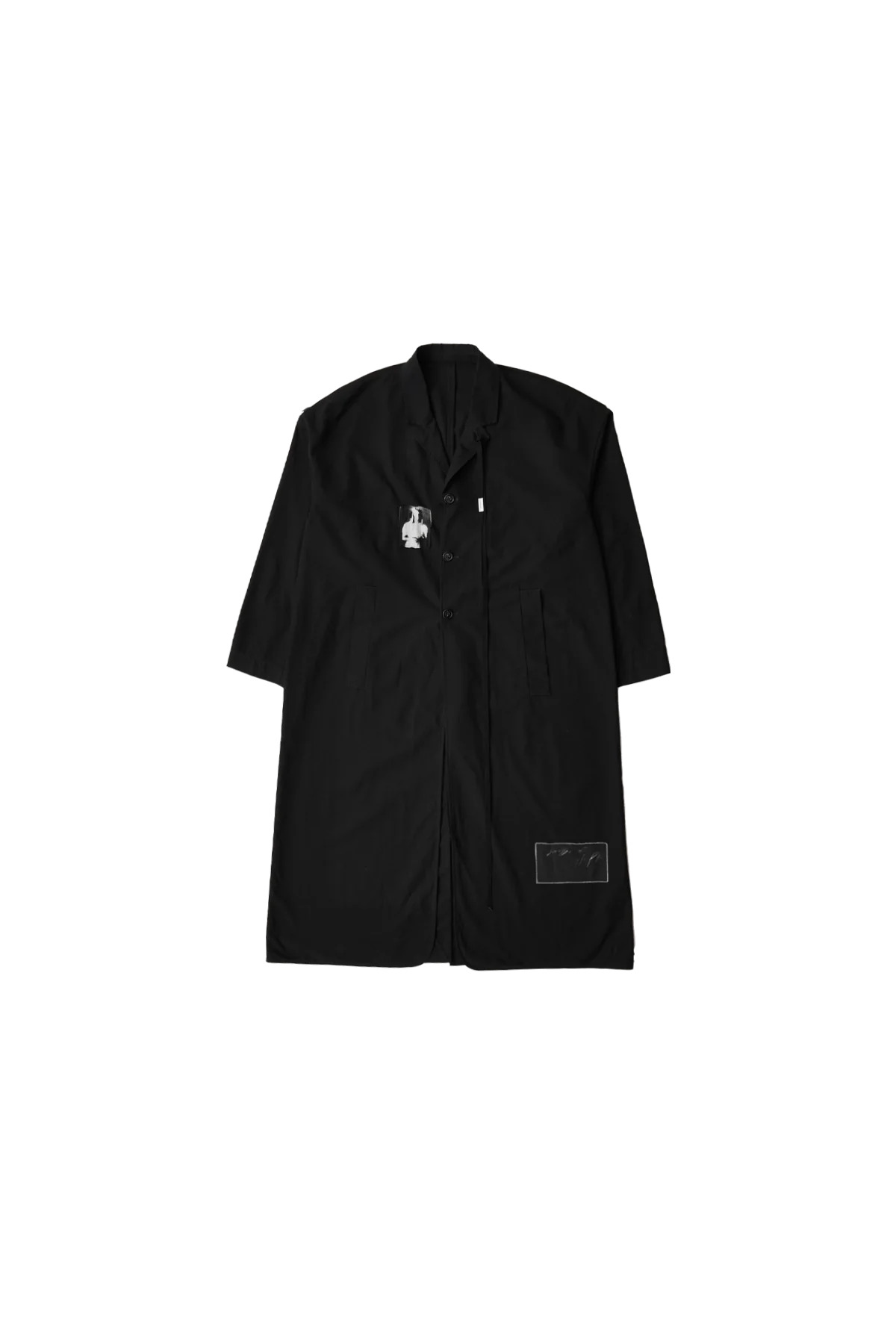 Ann Demeulemeester Dario Light Deconstructed Coat Black - 1