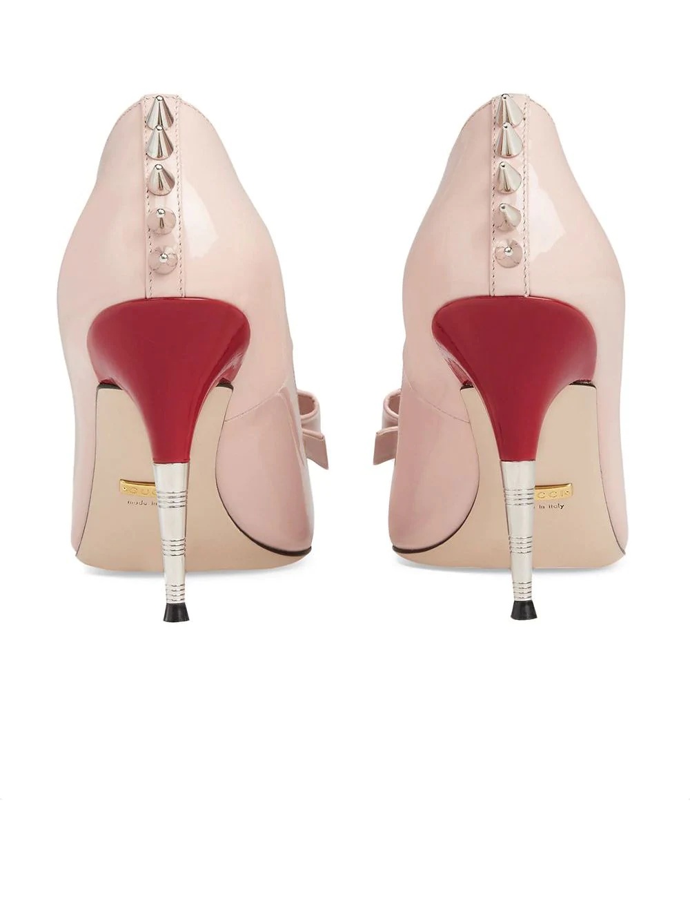 Patent leather pump with bow - 3