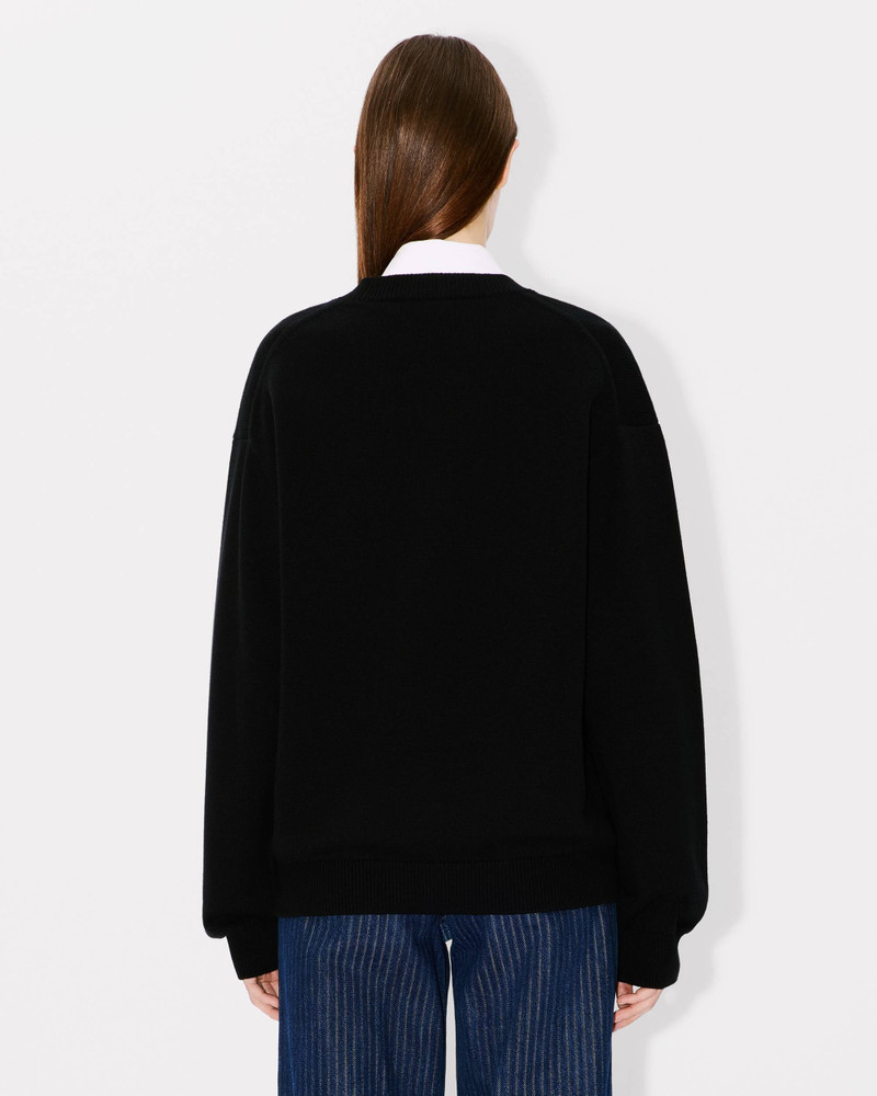 'KENZO Constellation' genderless embroidered jumper in wool and cotton 4