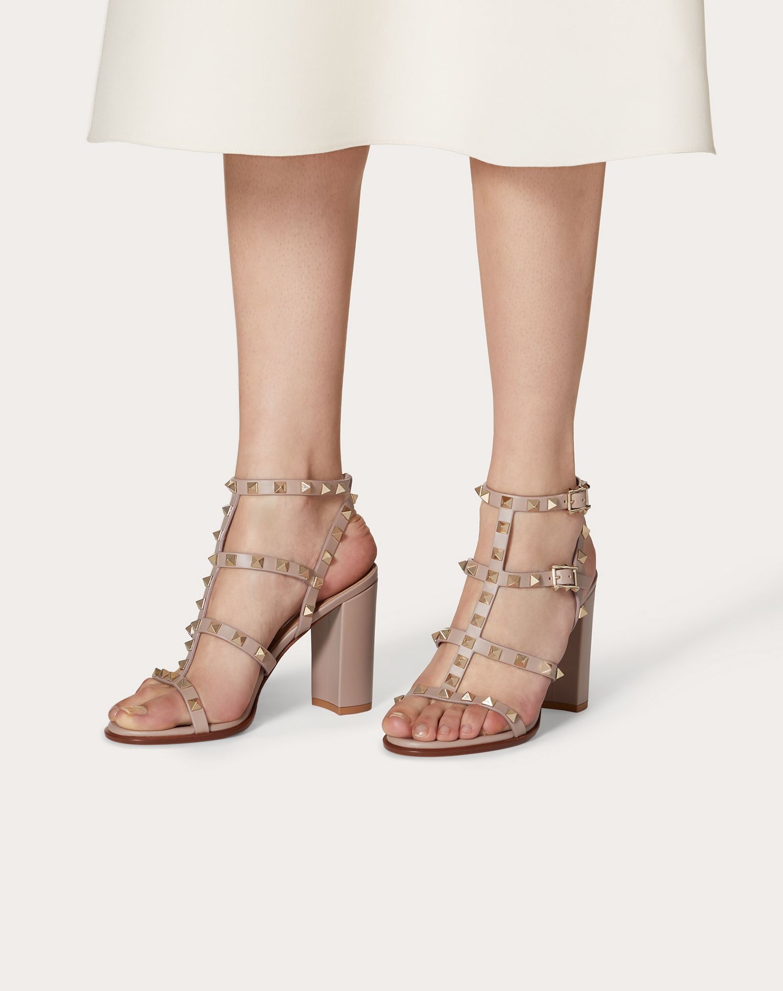 Rockstud Ankle Strap Sandal 90 mm - 6