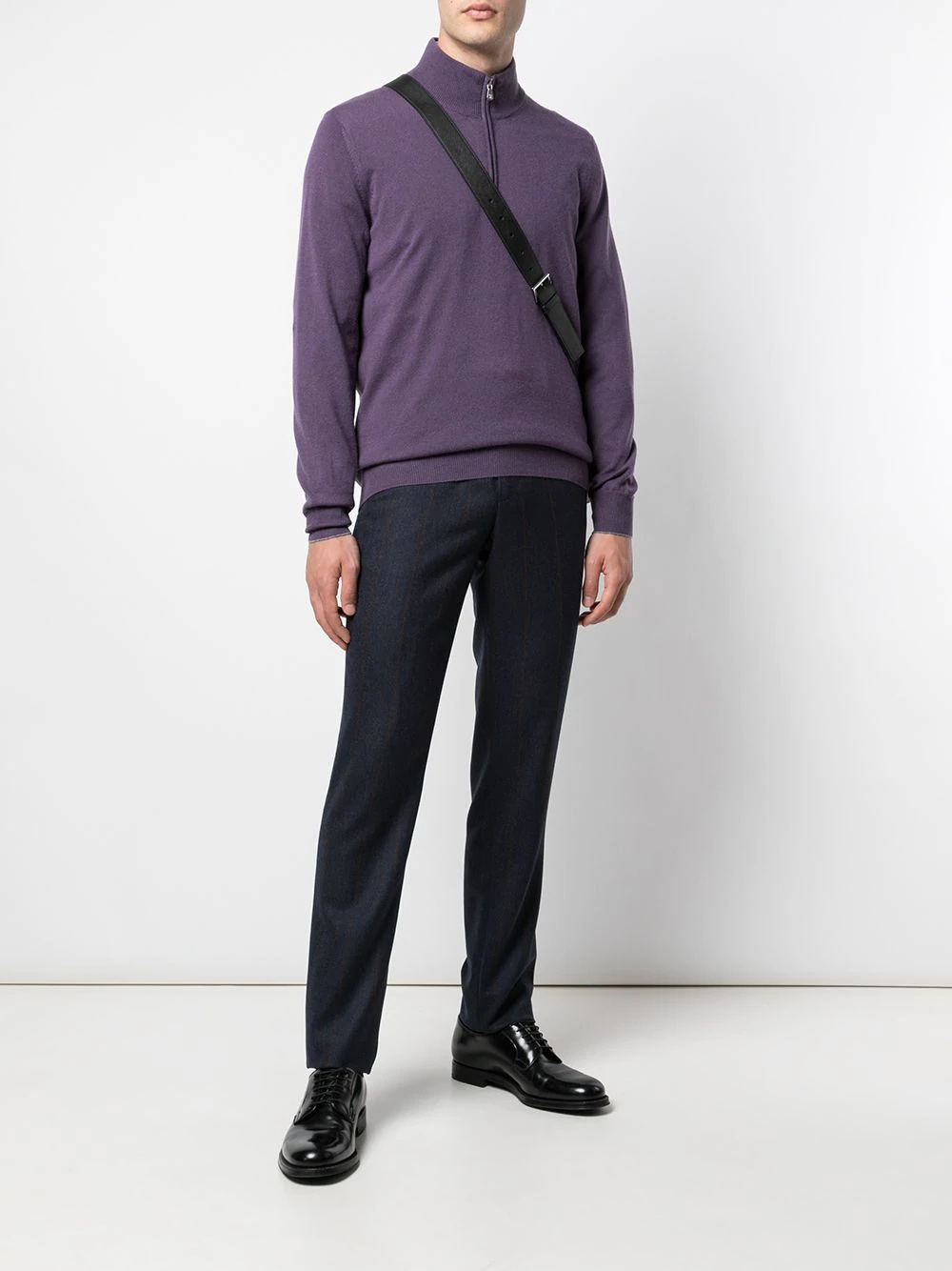 cashmere half-zip jumper - 2