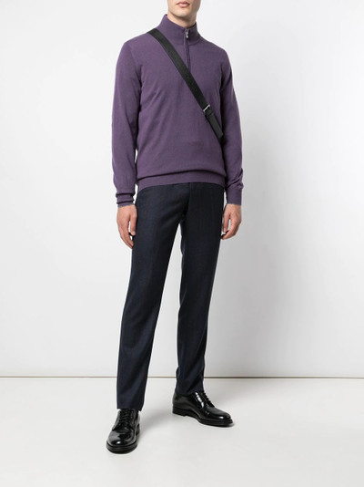 Brunello Cucinelli cashmere half-zip jumper outlook