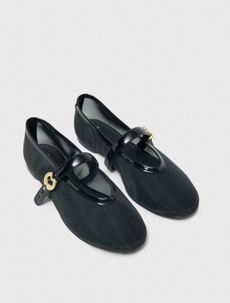 maje Mesh ballet flats outlook