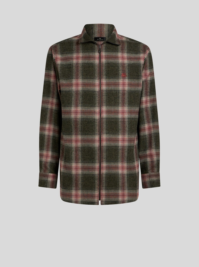 FLANNEL SHIRT WITH CHECK MOTIF 1