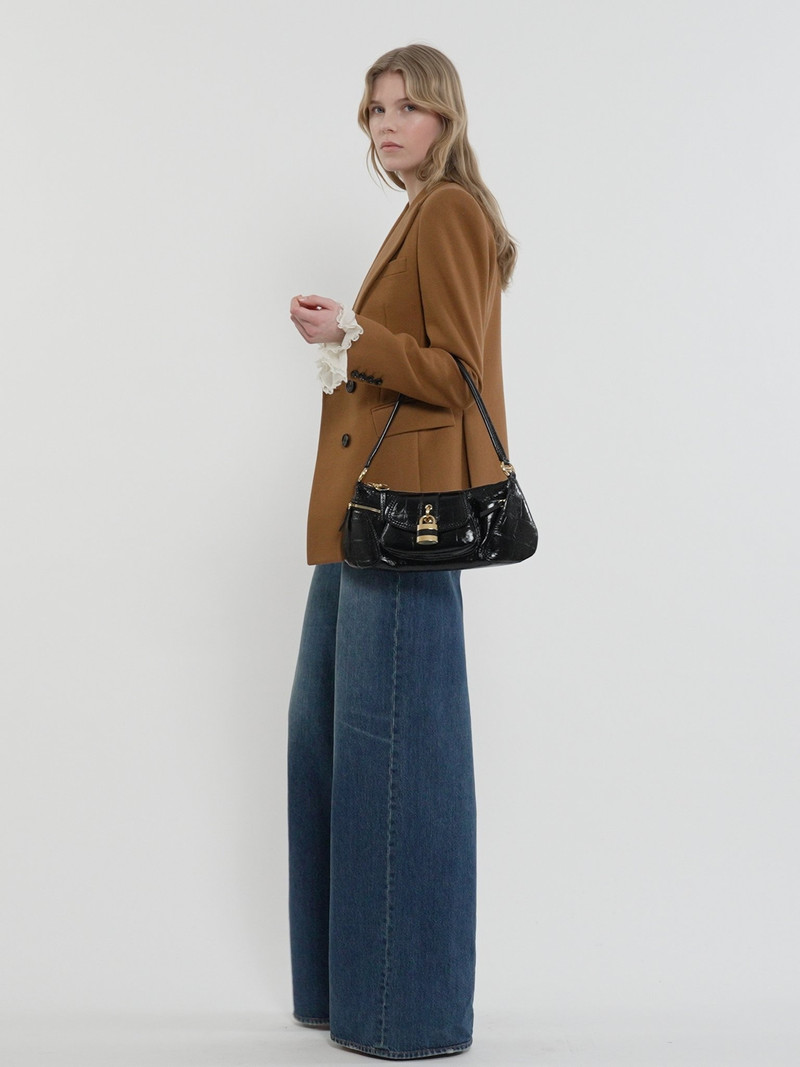 THE 99 SHOULDER BAG IN CROCO-EFFECT LEATHER 4