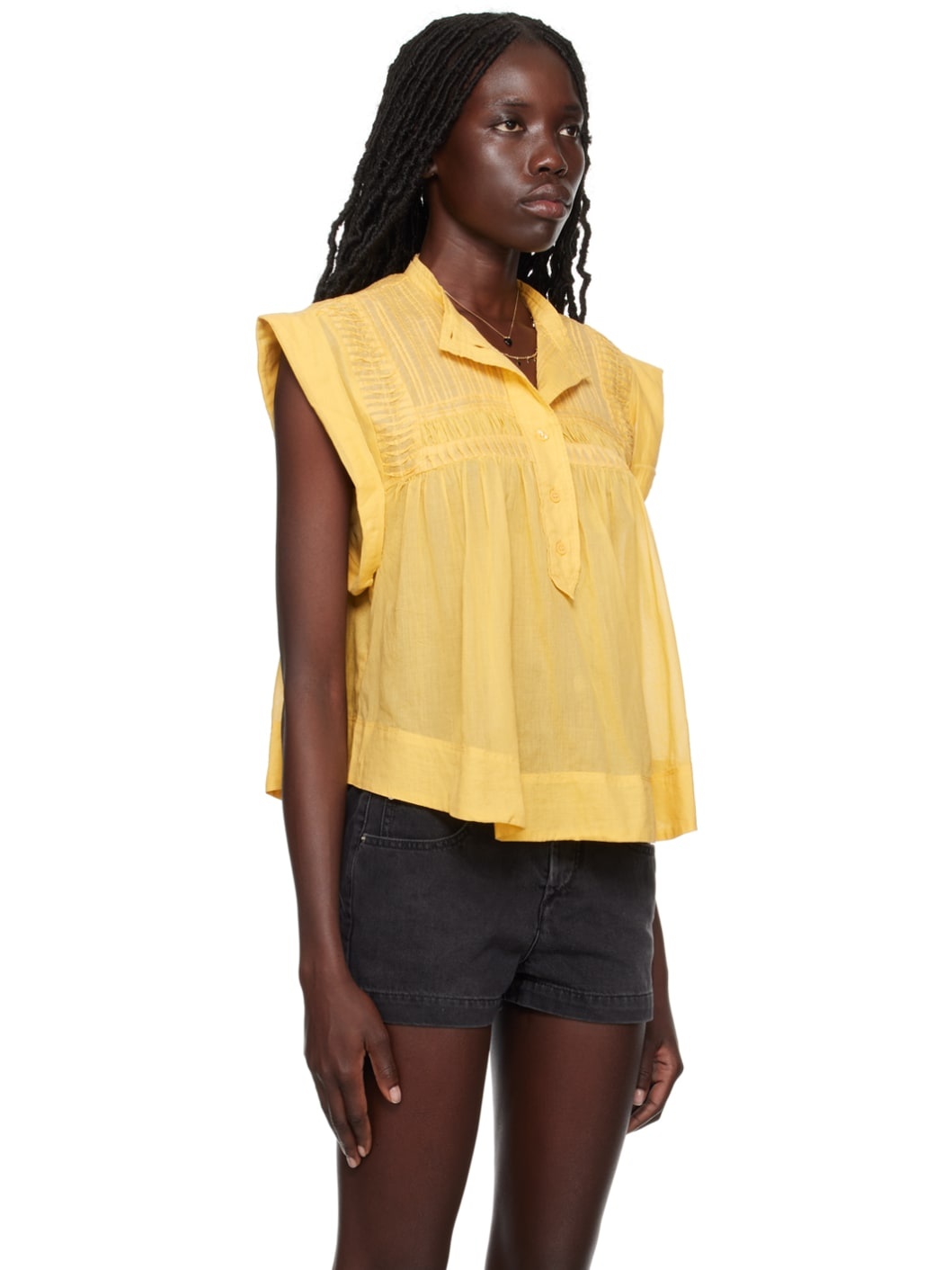 Yellow Leaza Blouse - 2