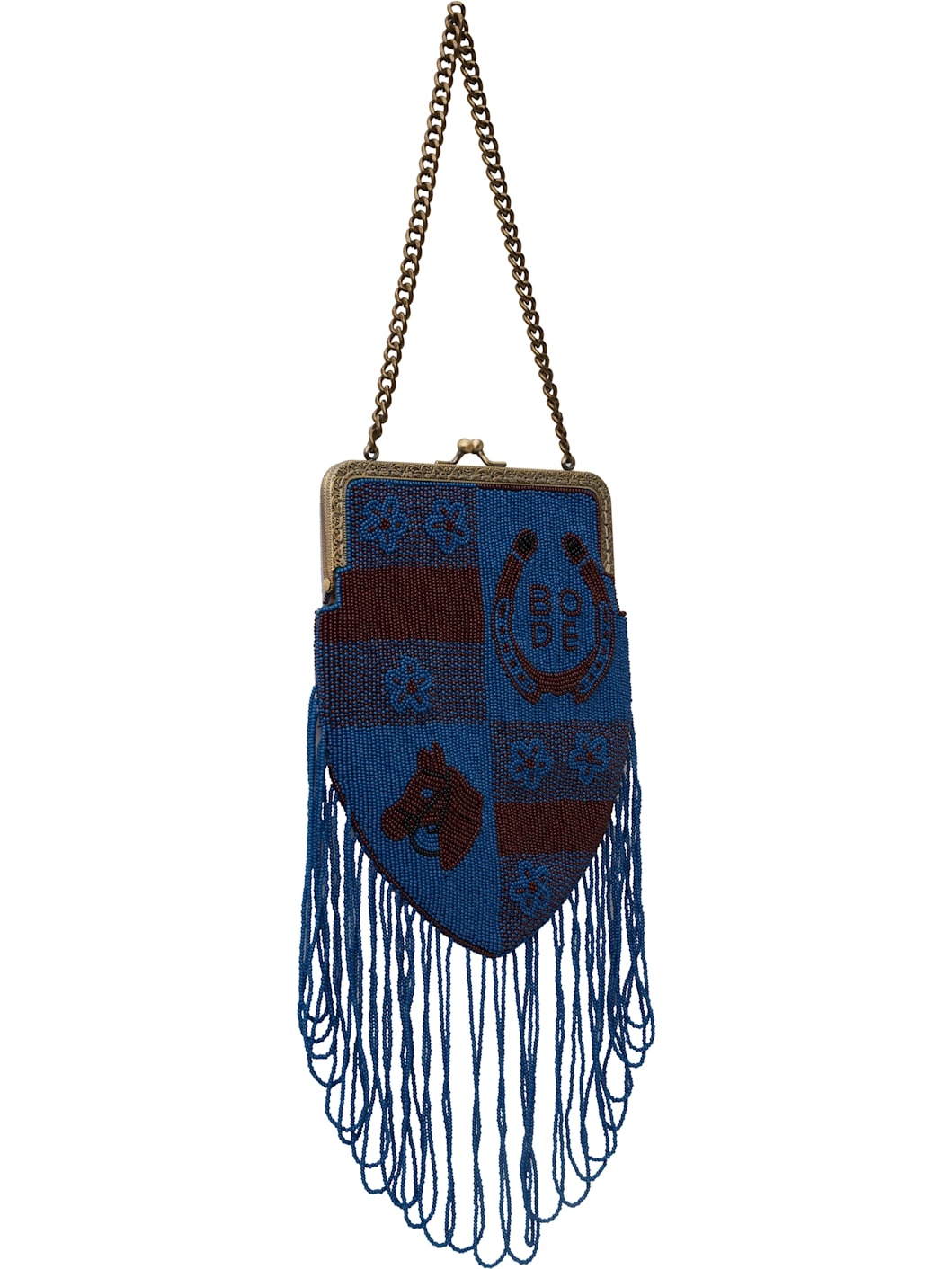 Blue & Burgundy Capri Bag - 2
