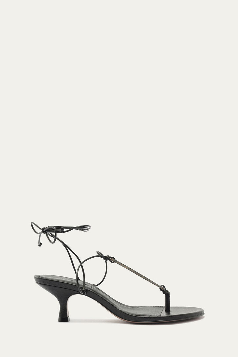 Stone Kitten Heel Sandal 1